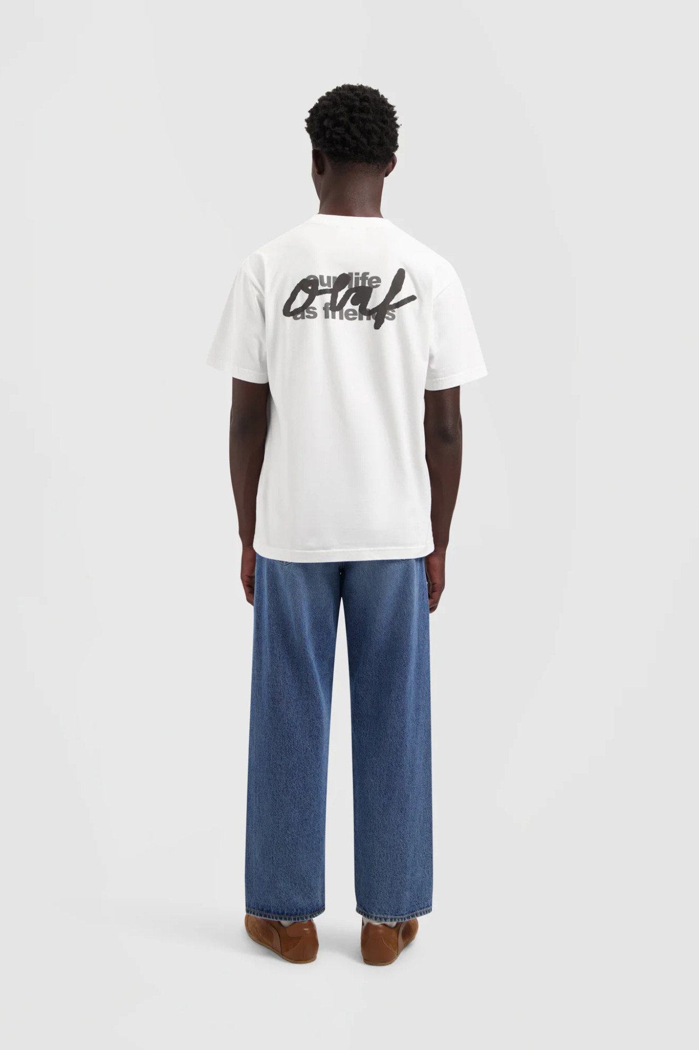 SCRIPT GRAPHIC TEE - OPTICAL WHITE