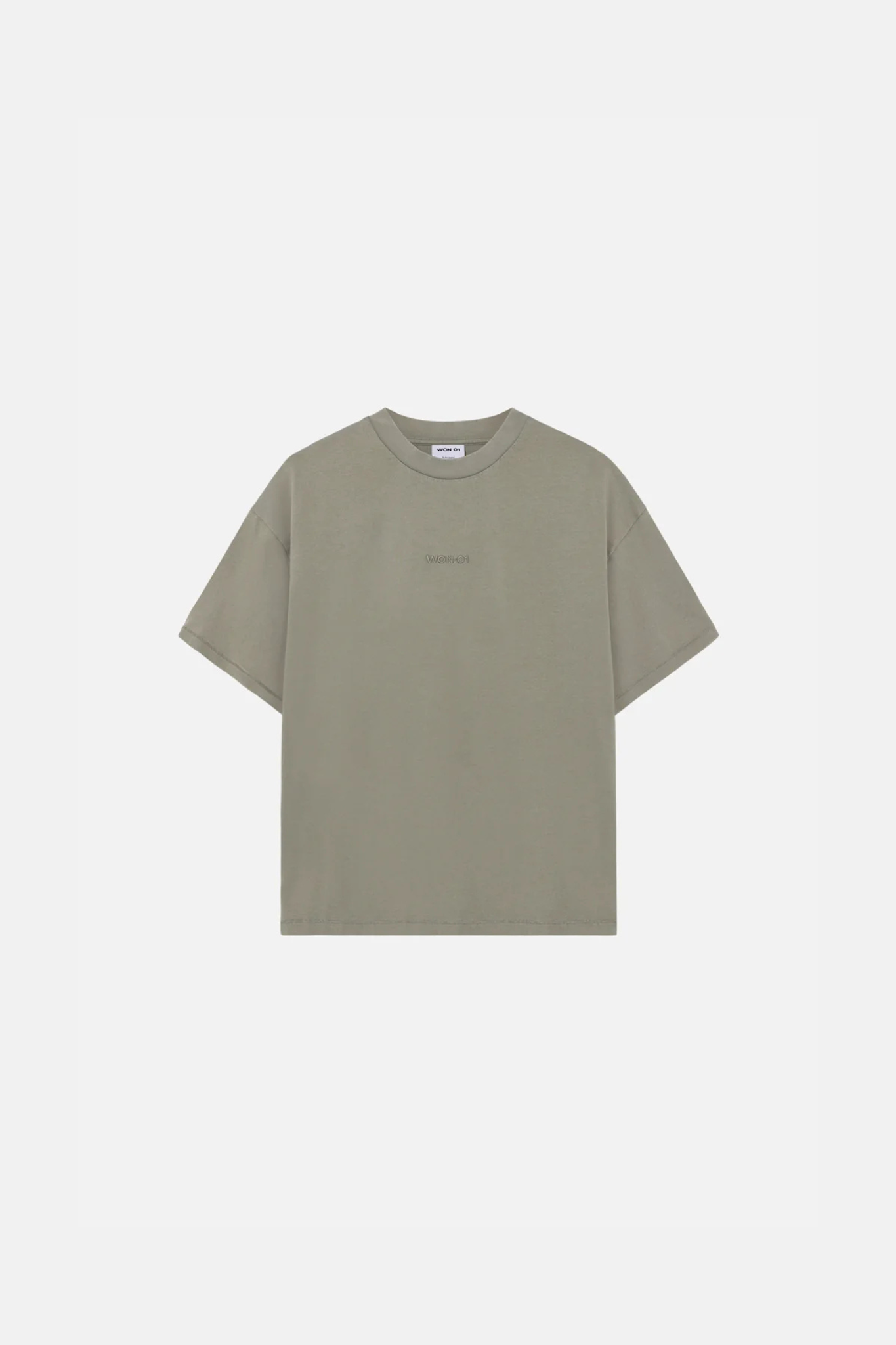 STAFF BOXY T-SHIRT - WASHED VETIVER