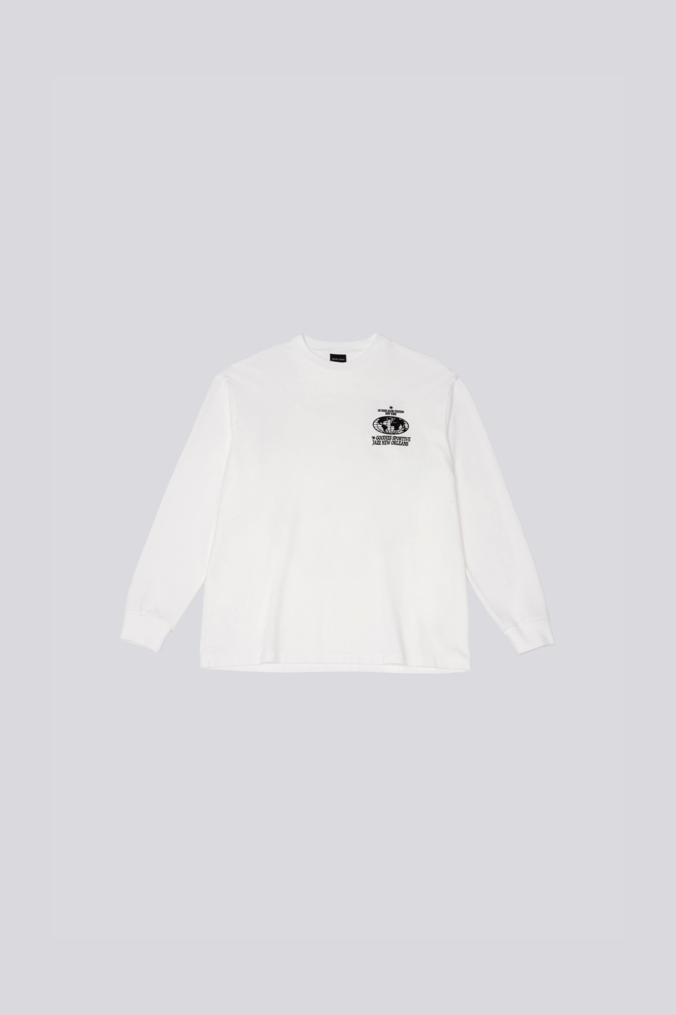 RADIO STATION LONG SLEEVE T-SHIRT - WHITE