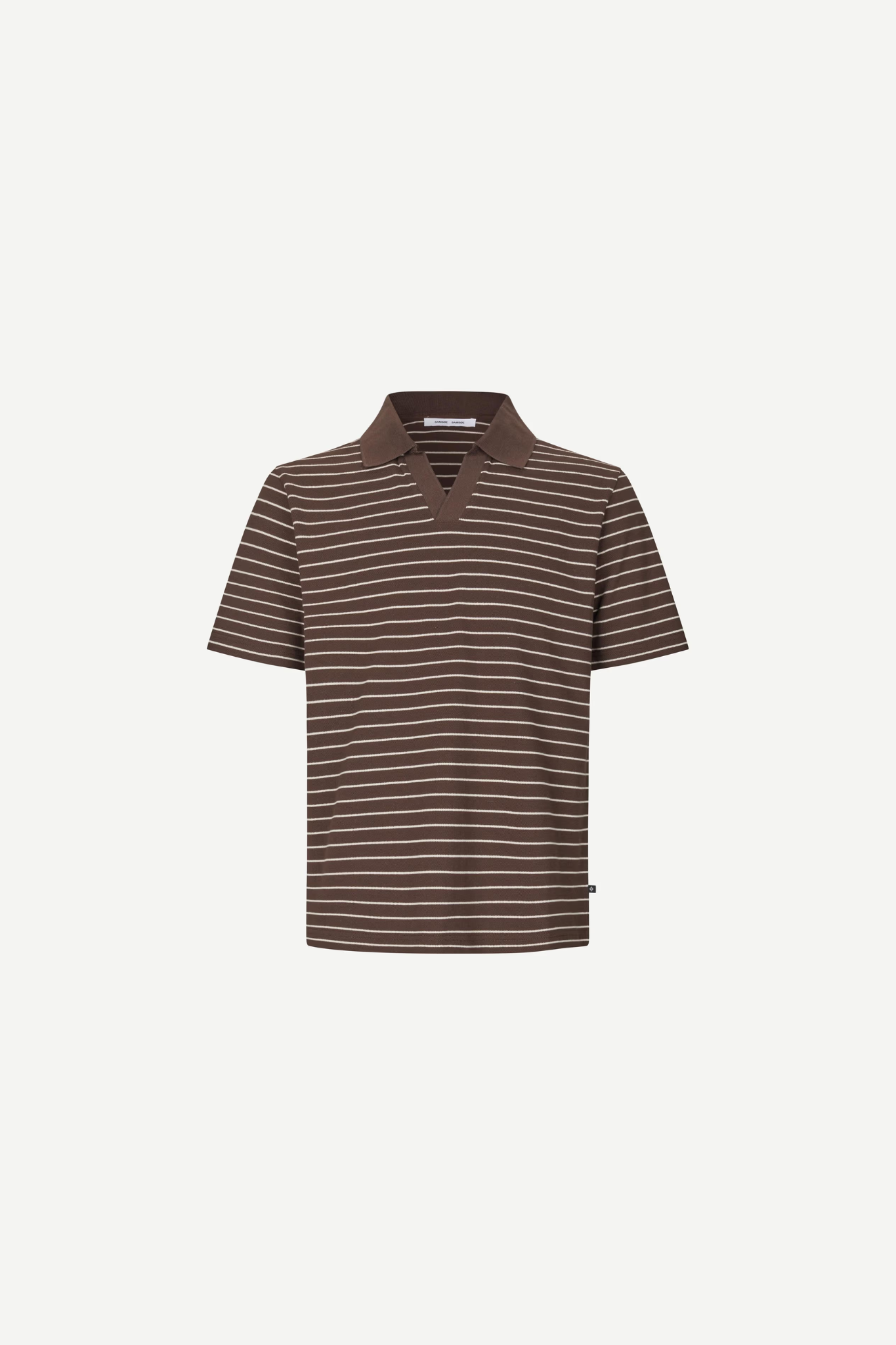 MAC V - NECK POLO - COFFEE BROWN ST
