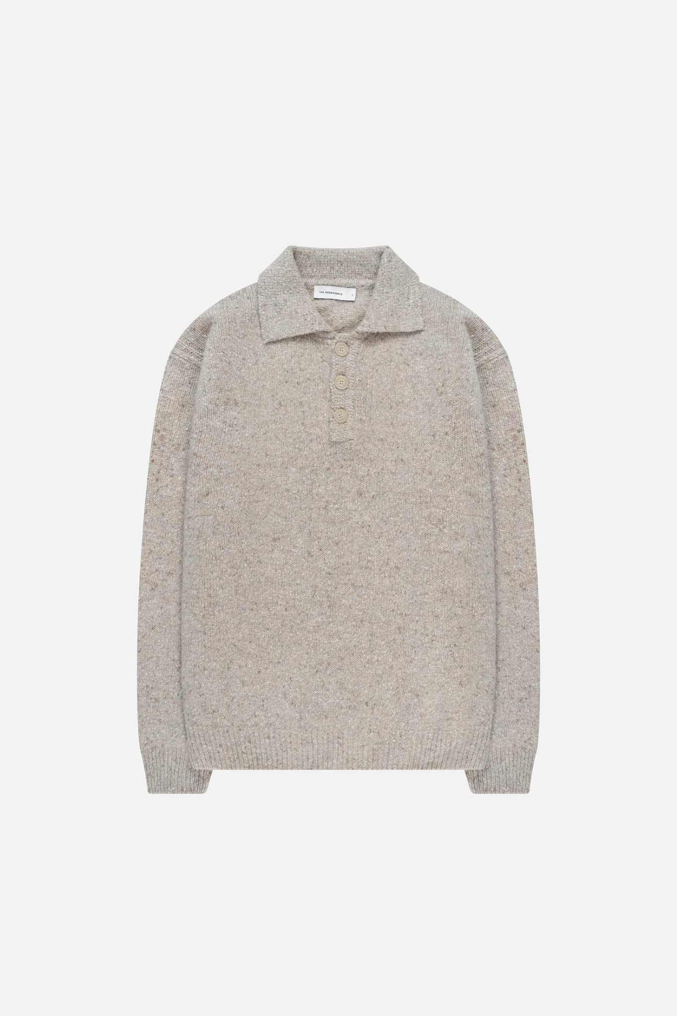 POLO KNIT - BEIGE MELANGE