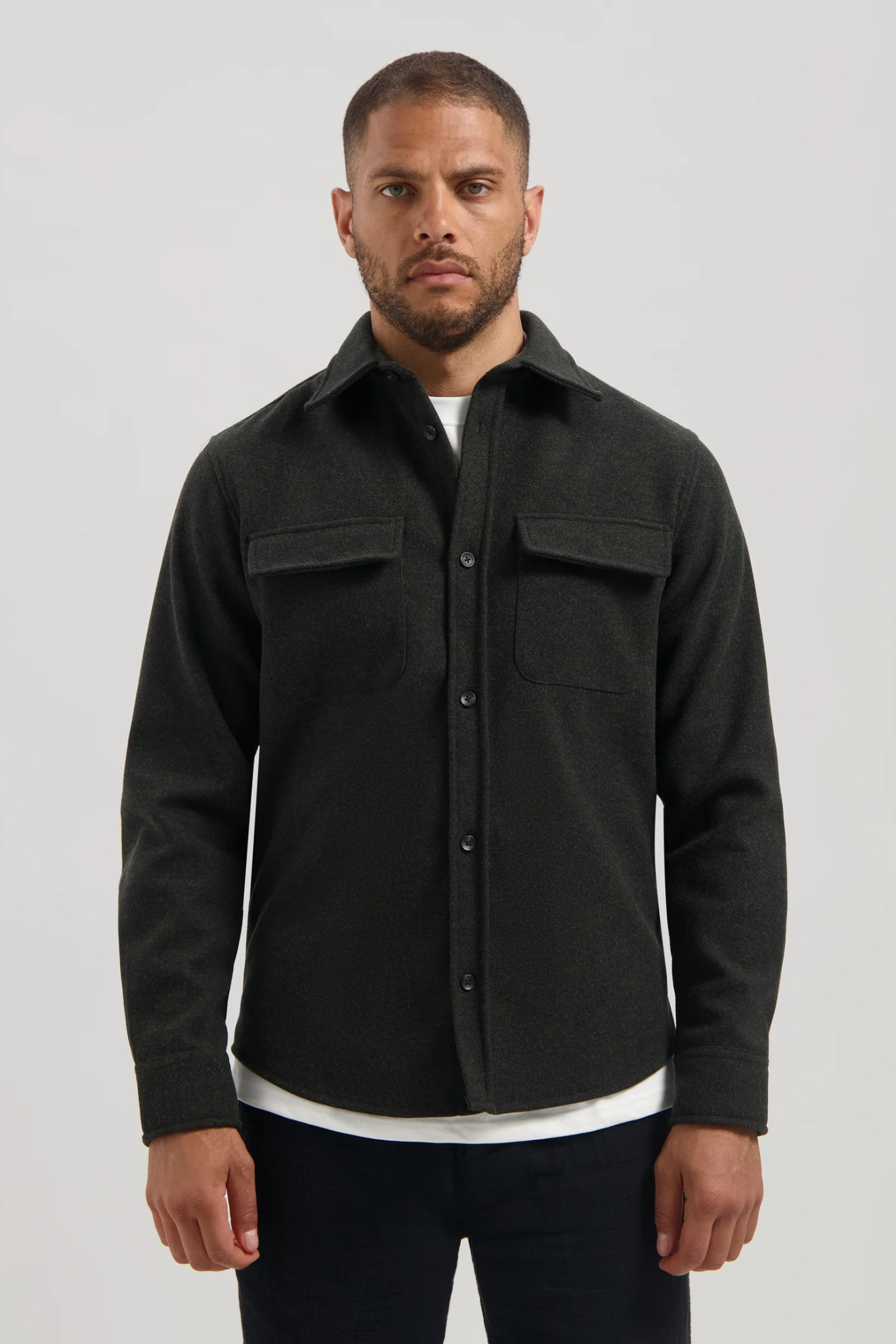ULRIK OVERSHIRT - DK. BROWN