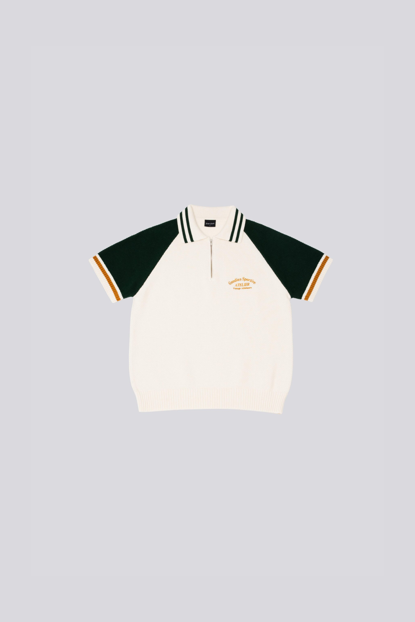 BIKER PREMIUM KNIT - GREEN/ECRU