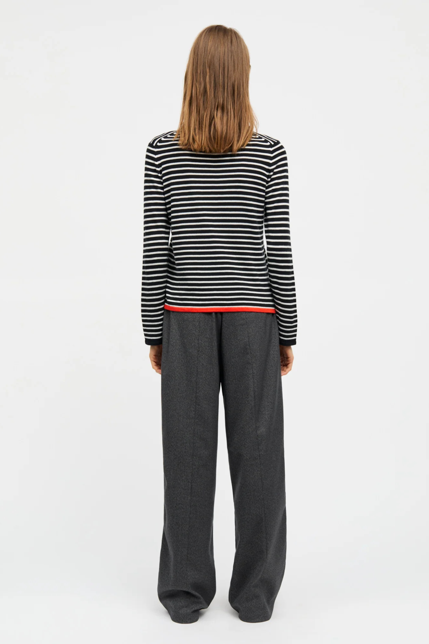 FINE MERINO IVY KNIT - BLACK/VANILLA ICE