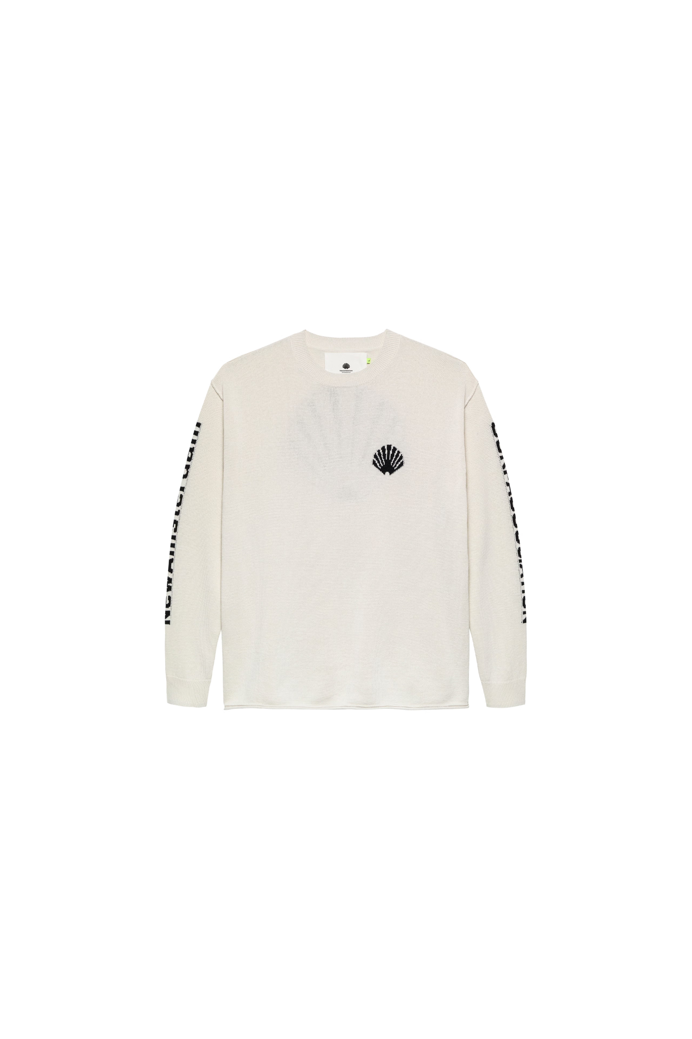 KNITTED LOGO LONGSLEEVE - ECRU