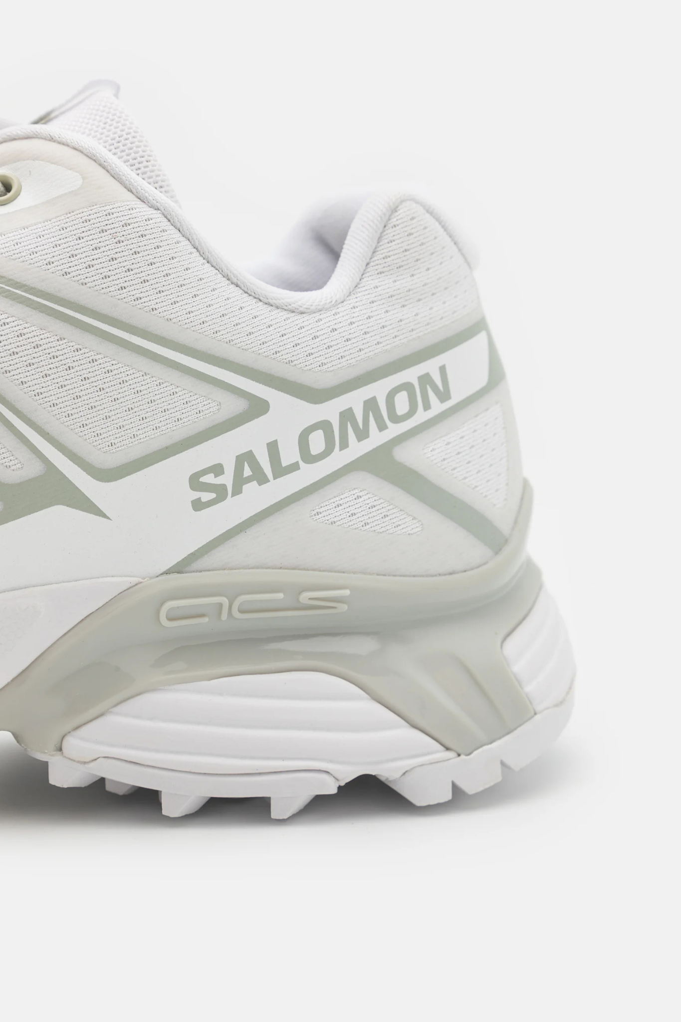 SALOMON XT-PATHWAY SNEAKERS WOMEN - WHITE/WHITE/METAL. Close side view