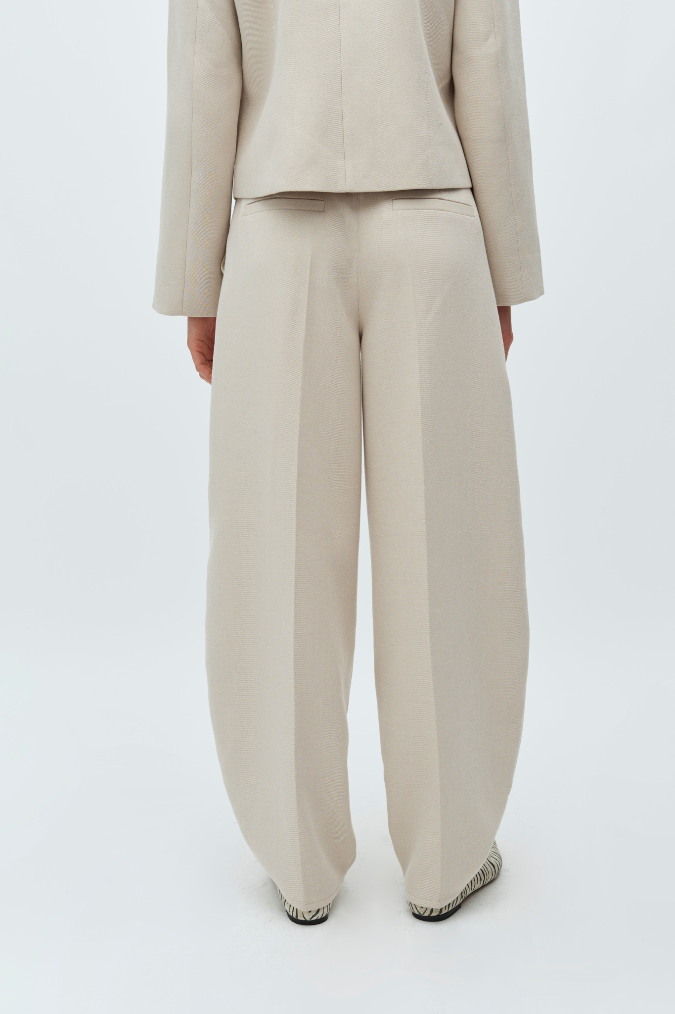 BODIL ELENORA PANTS - SPRING BROWN MELANGE