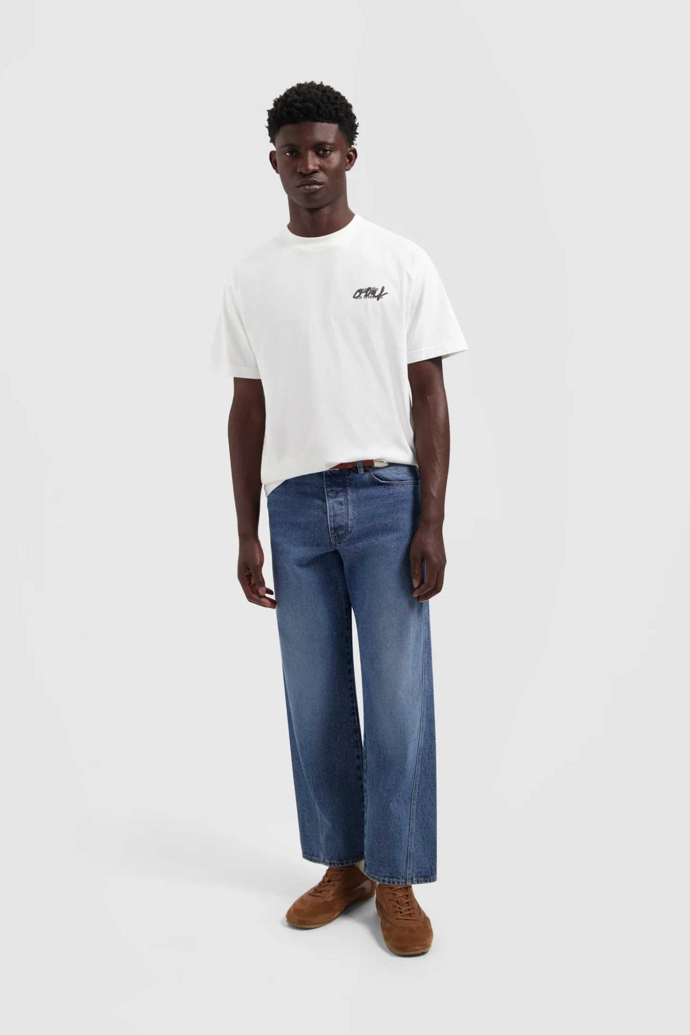 SCRIPT GRAPHIC TEE - OPTICAL WHITE