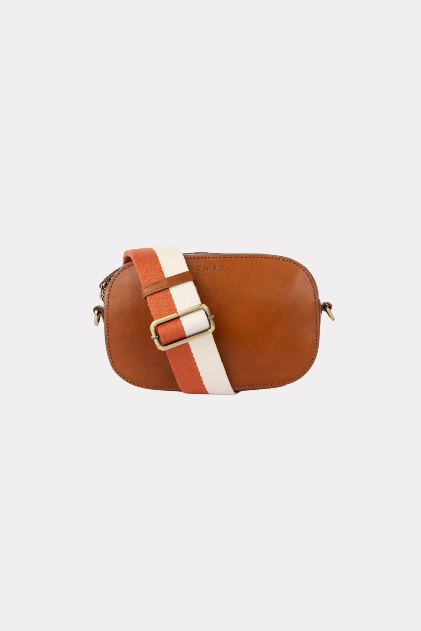 O MY BAG maya bag in cognac classic leather. Front view