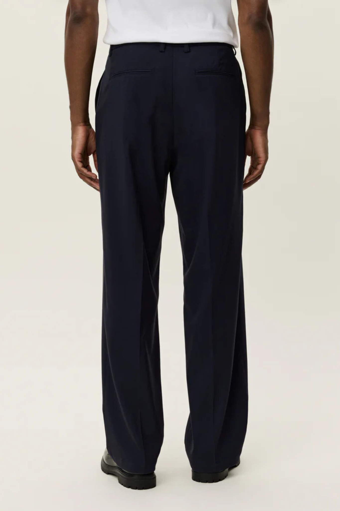 COMO TAPERED DRAWSTRING PANTS - DARK NAVY BLUE