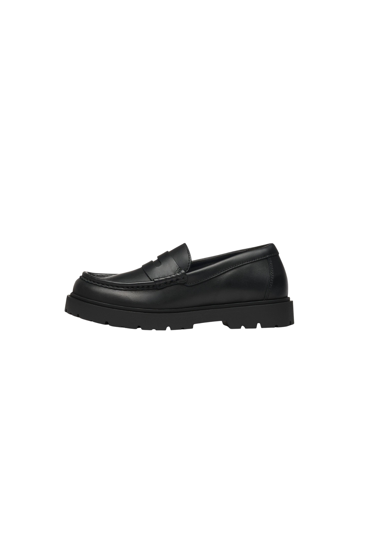HIGHWOOD LOAFER LEATHER SHOES - BLACK