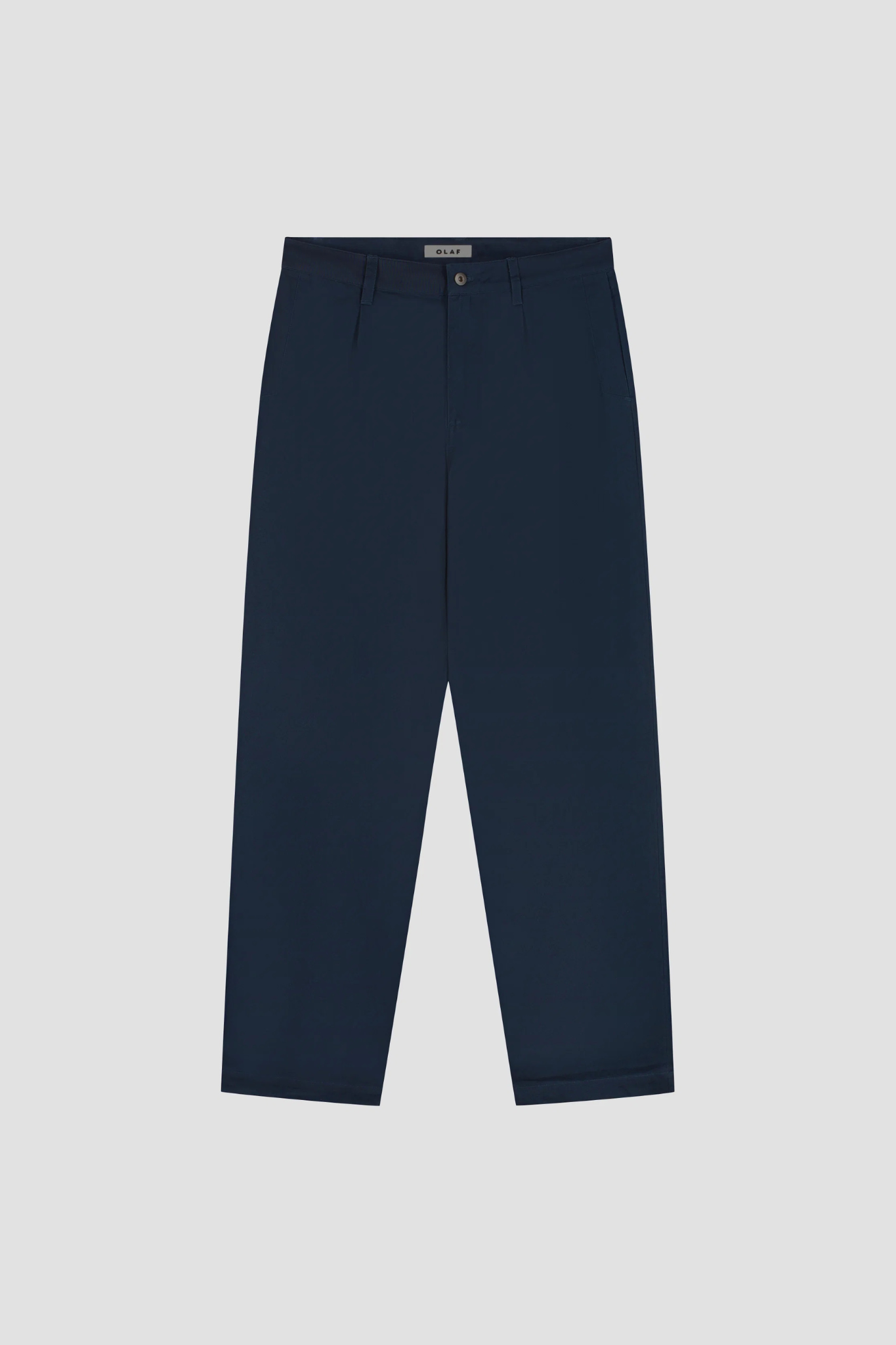 WASHED BARREL LEG PANTS - NAVY