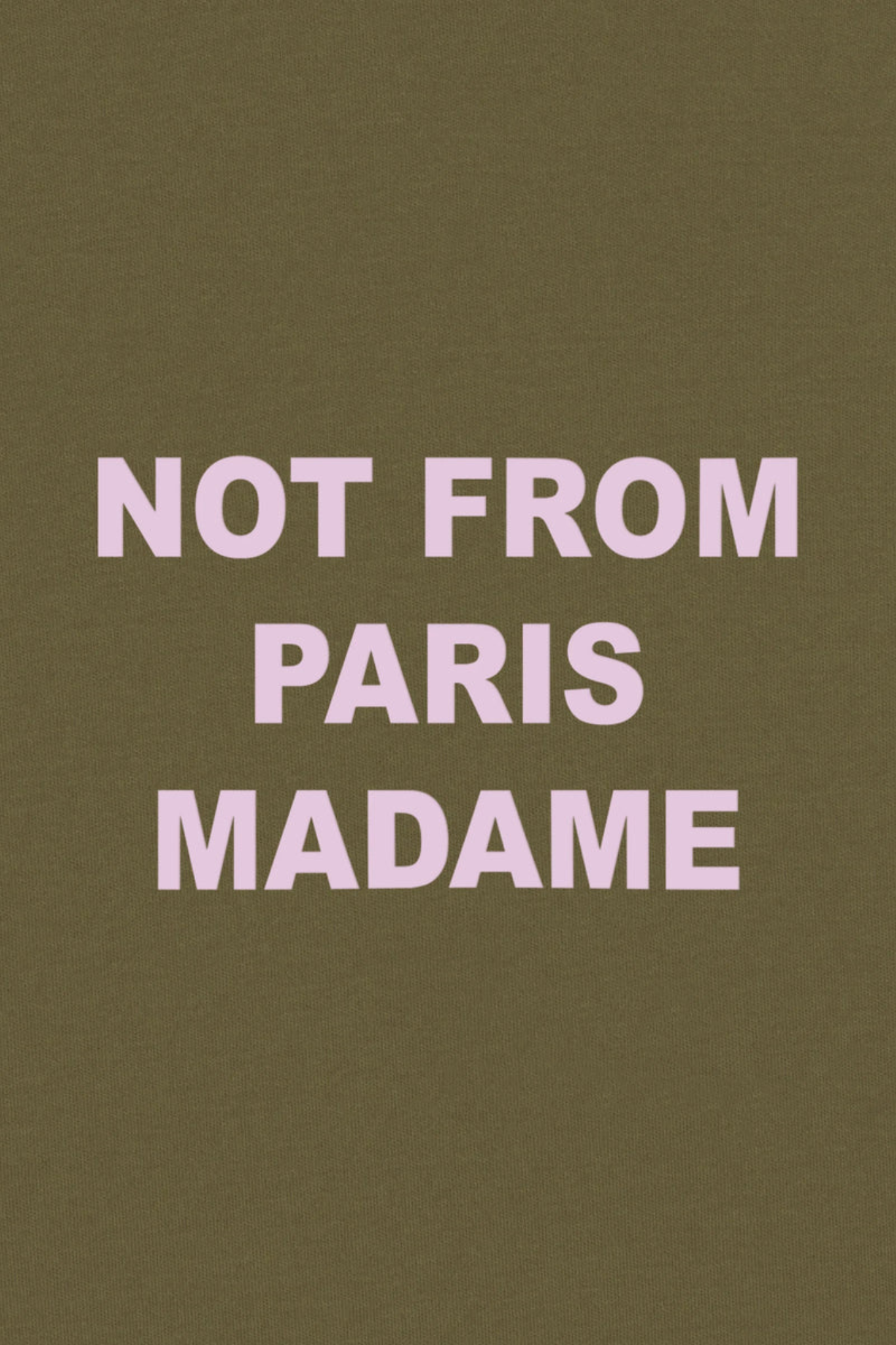 LE T-SHIRT SLOGAN - KHAKI
