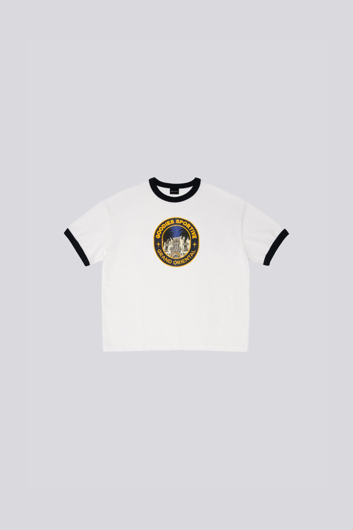 GRAND ORIENTAL RINGER T-SHIRT - WHITE/NAVY