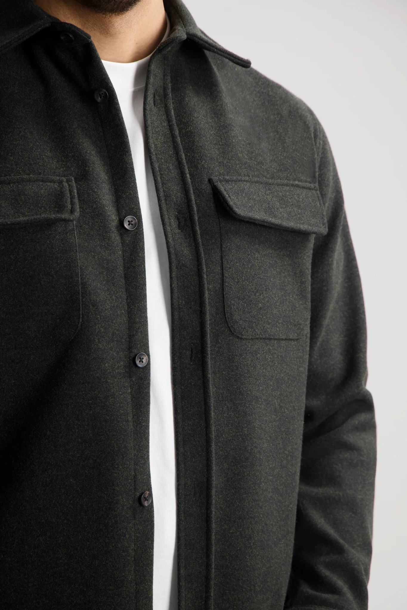 ULRIK OVERSHIRT - DK. BROWN