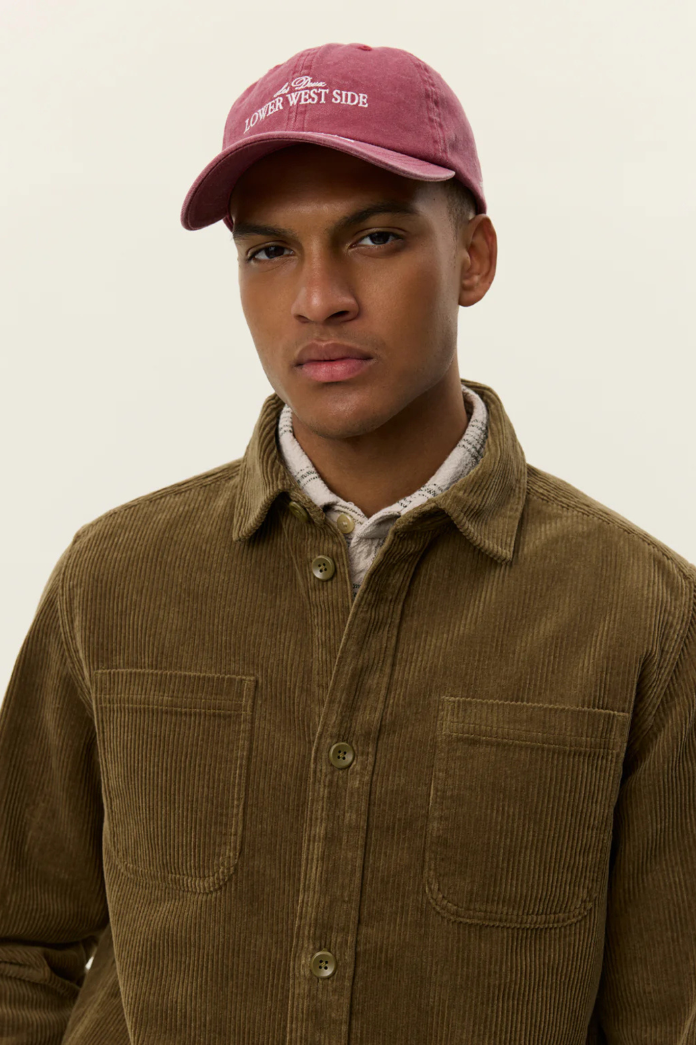KODY CORDUROY OVERSHIRT - MILITARY OLIVE GREEN