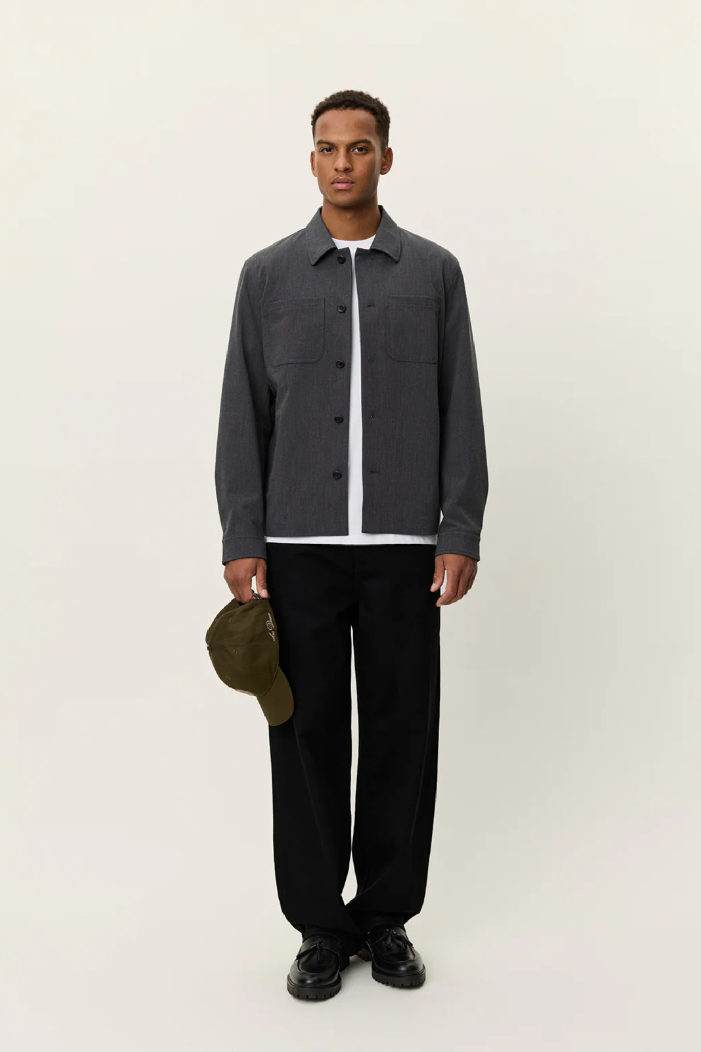 MARSEILLE TEXTURED JACKET - DARK GREY MELANGE