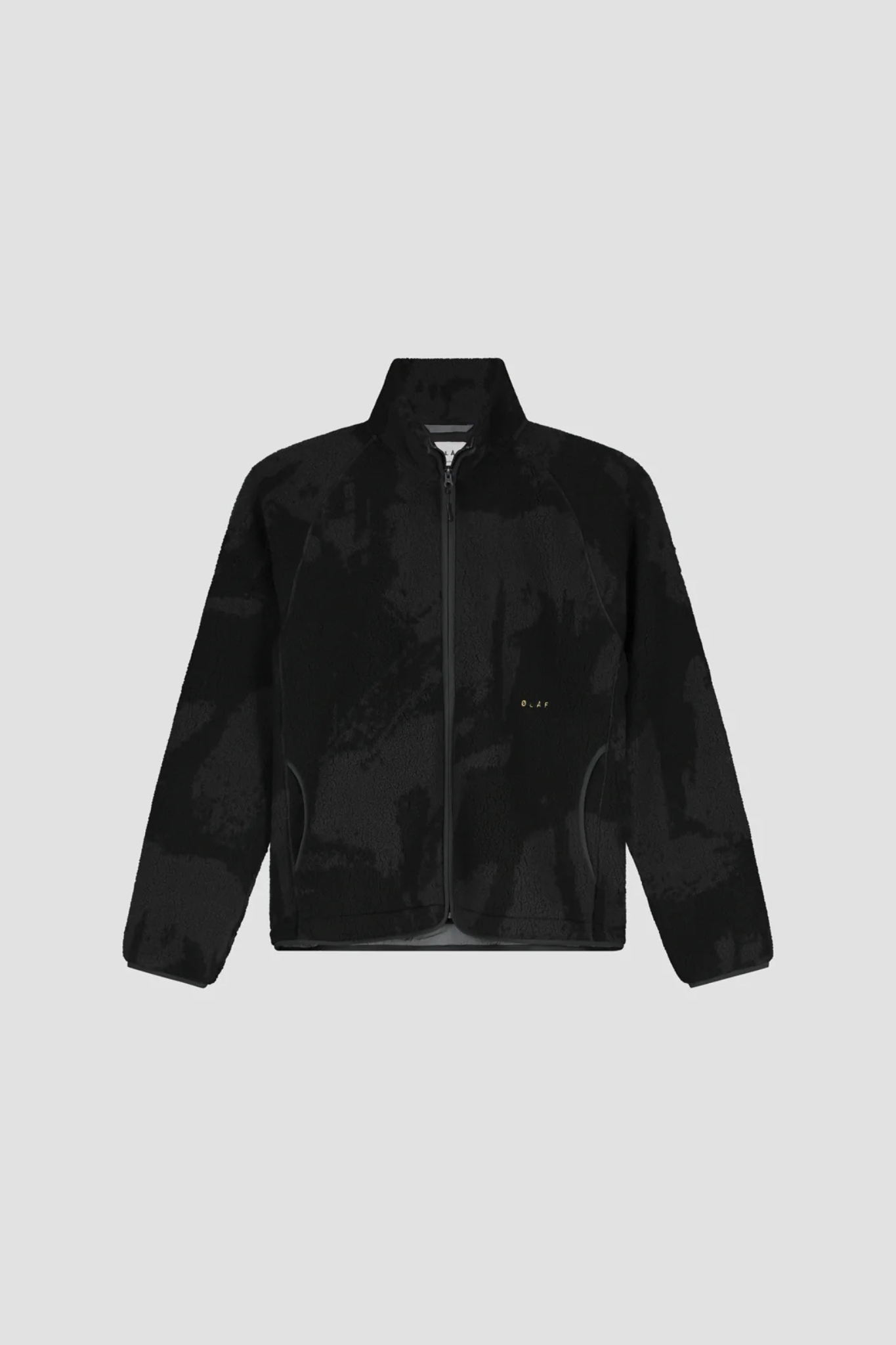 FLEECE JACKET - BLACK/CHARCOAL