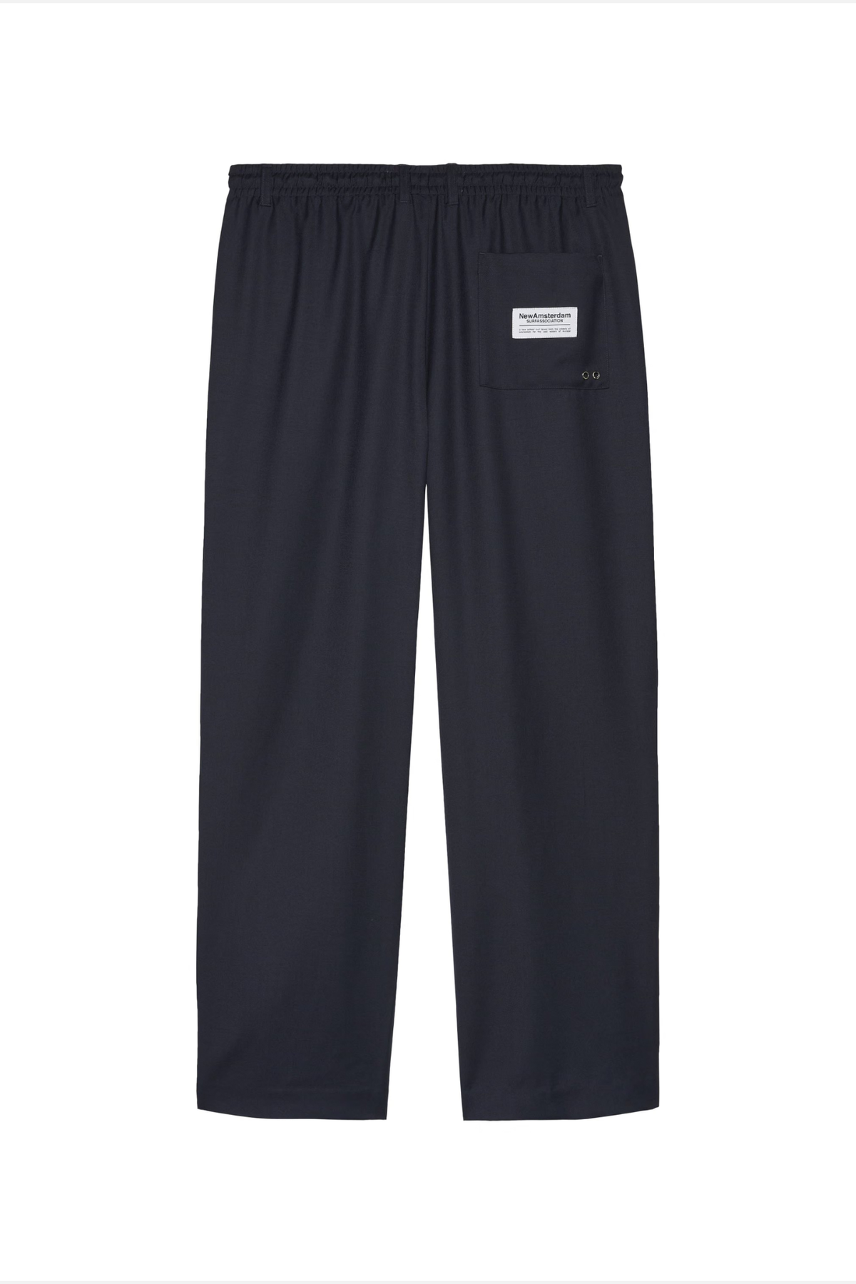WOOL WORK TROUSERS - NAVY BLUE