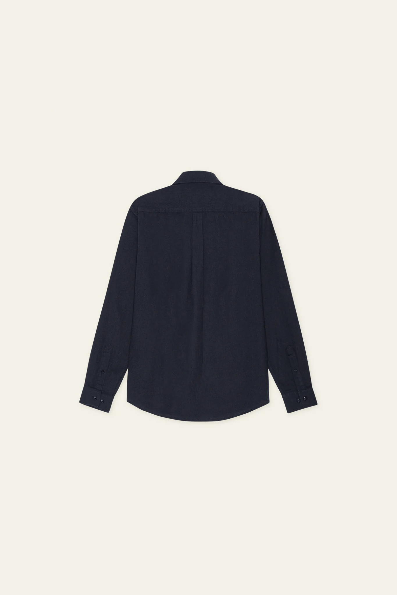 KONRAD COTTON LINNENSHIRT - DARK NAVY