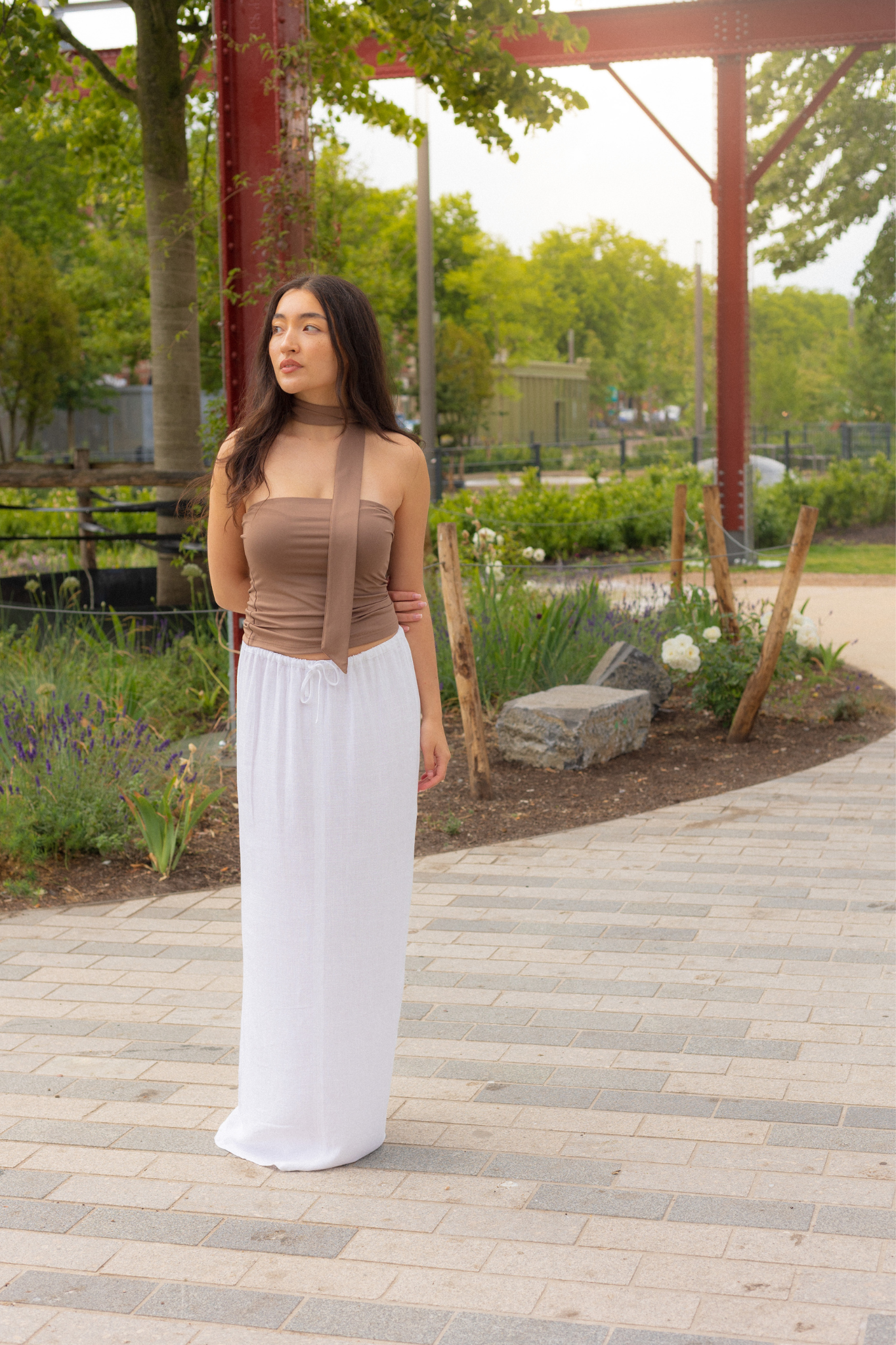 SHOSHA SKIRT - OPTIC WHITE