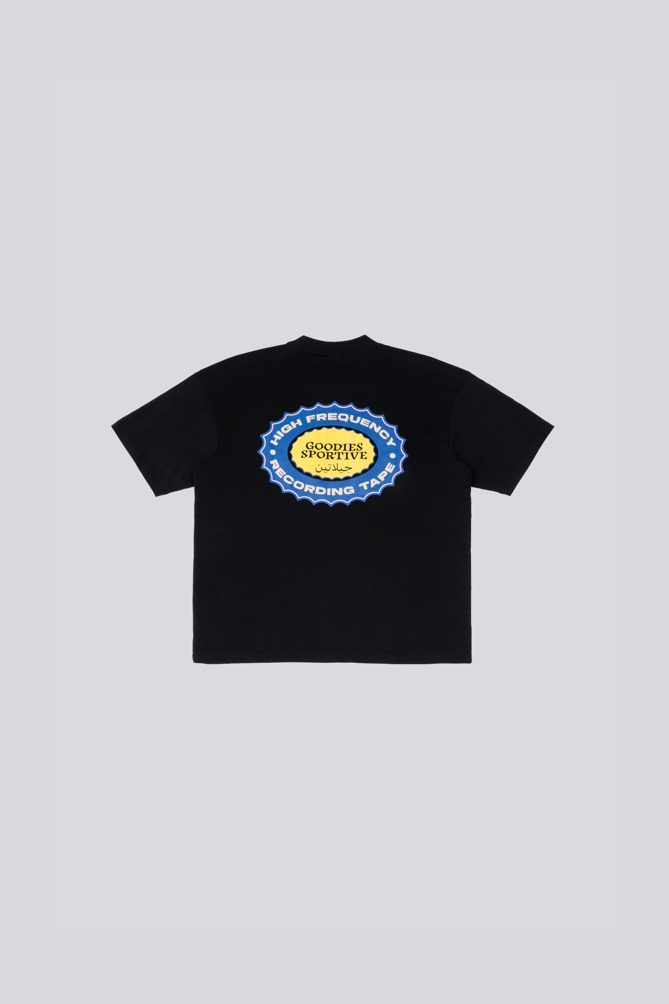 RECORDING TAPE T-SHIRT - BLACK