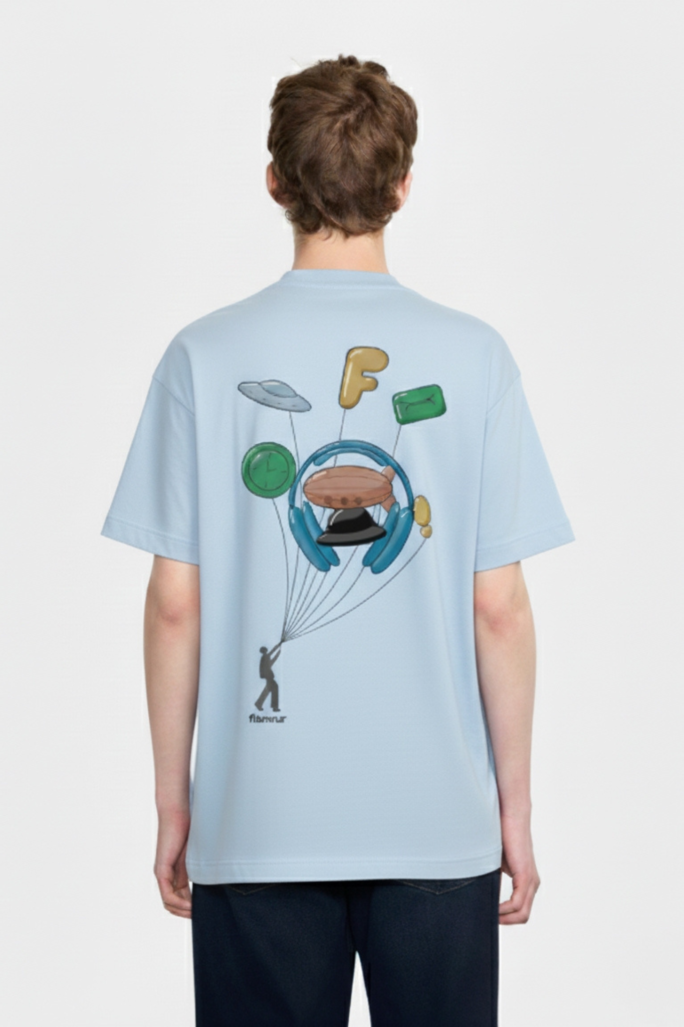 INFLATABLES T-SHIRT - LIGHT BLUE