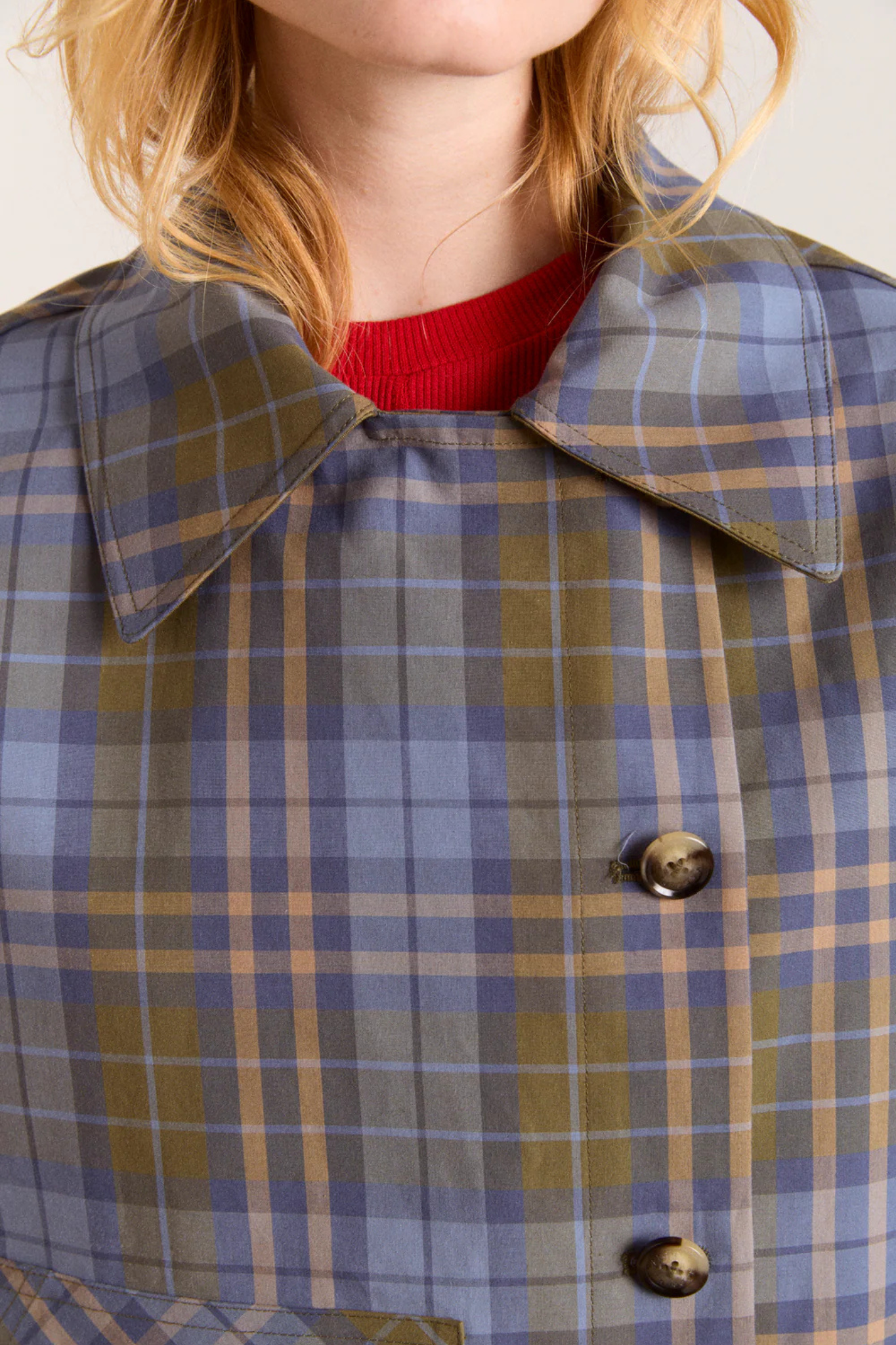 JERRY CROP TRENCH COAT - OLIVE