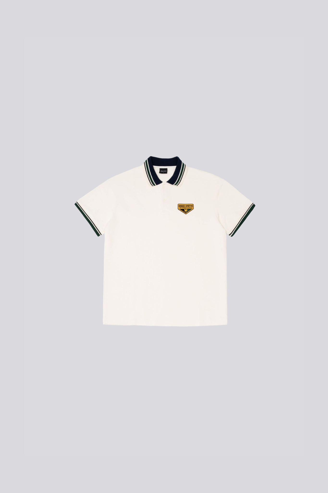 BOAT MASTER PREMIUM POLO SHIRT - ECRU/NAVY