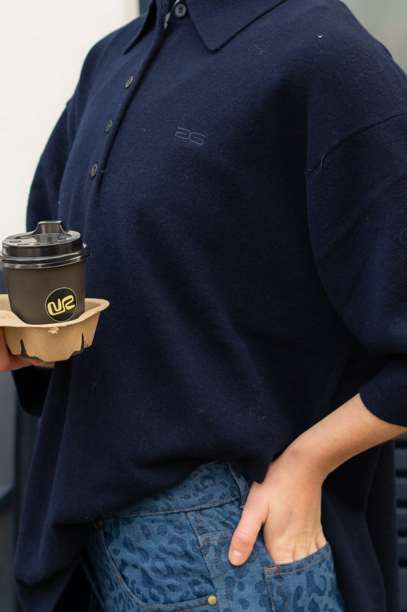 MANZI POLOSHIRT PULLOVER - BLUE