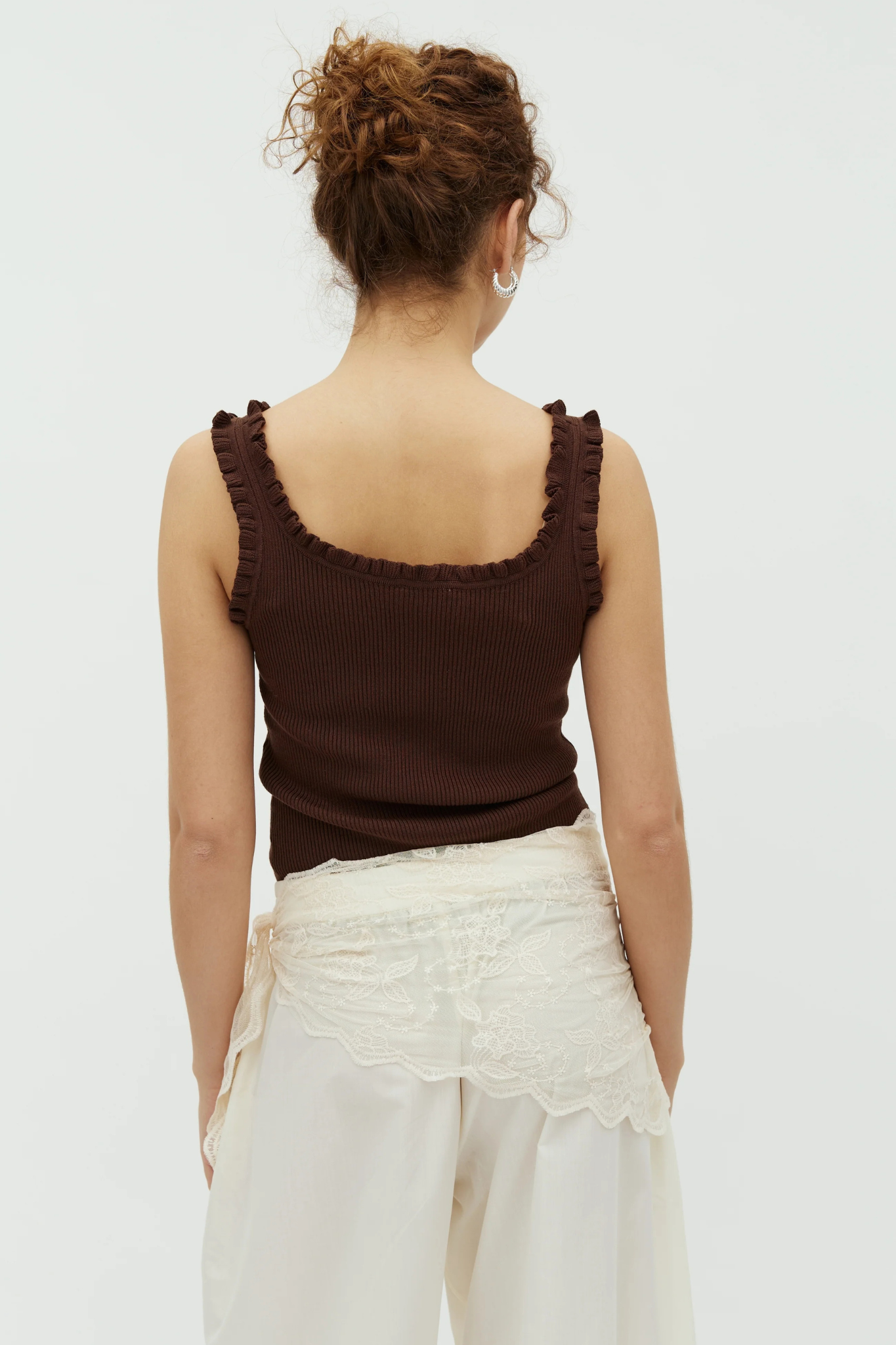 ELINNE LOUC TOP - CHOCOLATE BROWN