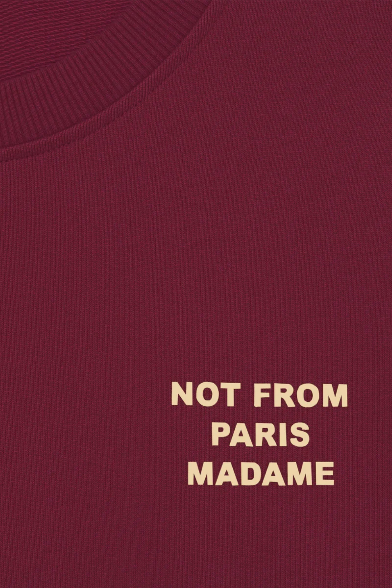 LE SWEATSHIRT SLOGAN - WINE