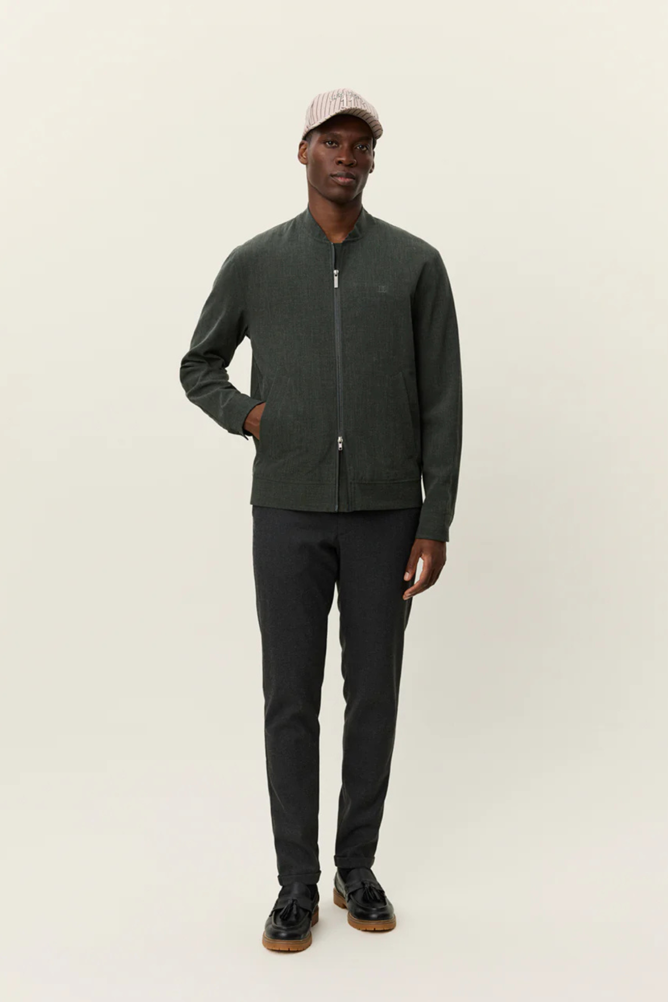 COMO REG LIGHT TWILL BOMBER JACKET - DUFFEL BAG