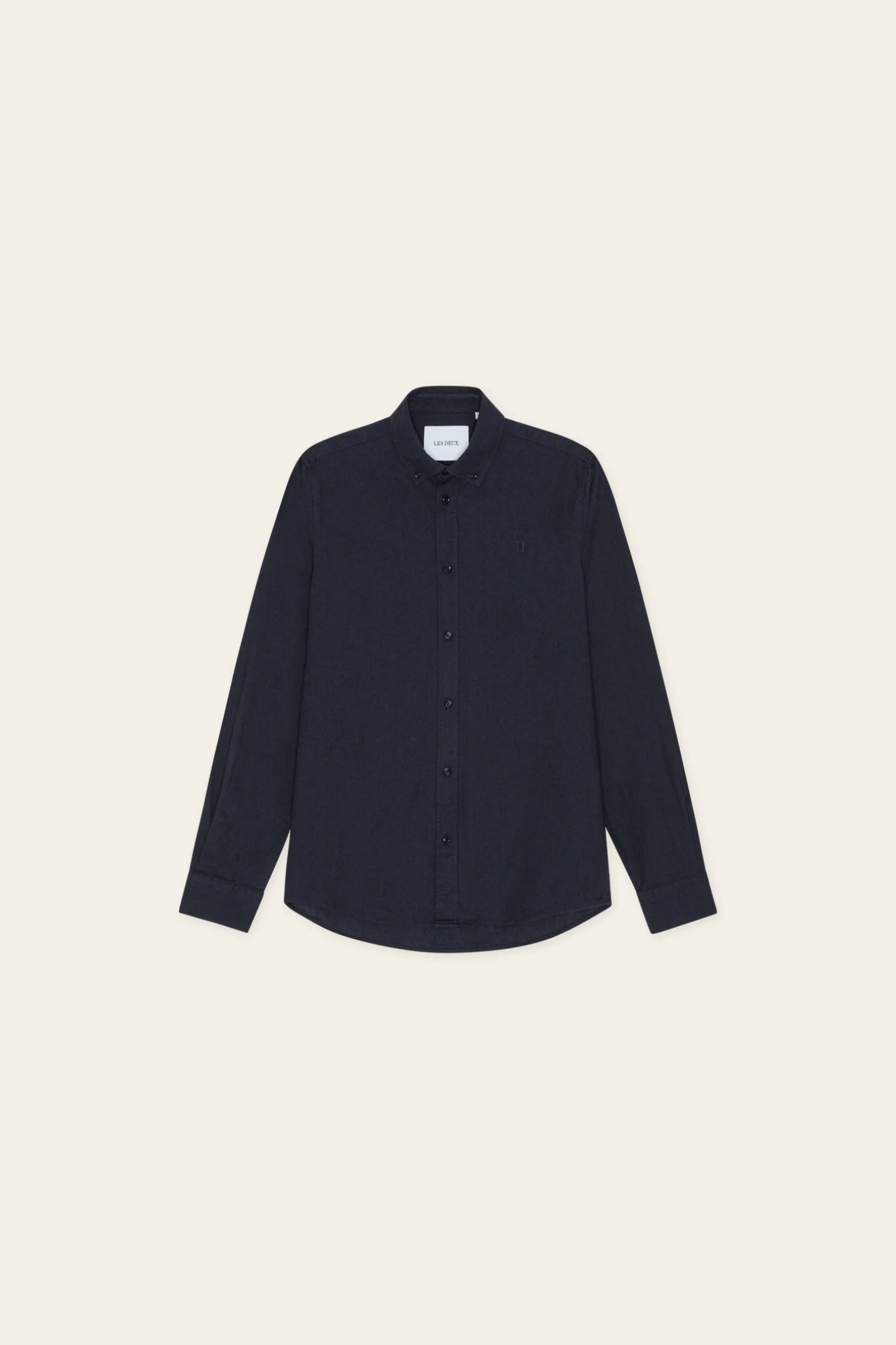 KONRAD COTTON LINNENSHIRT - DARK NAVY