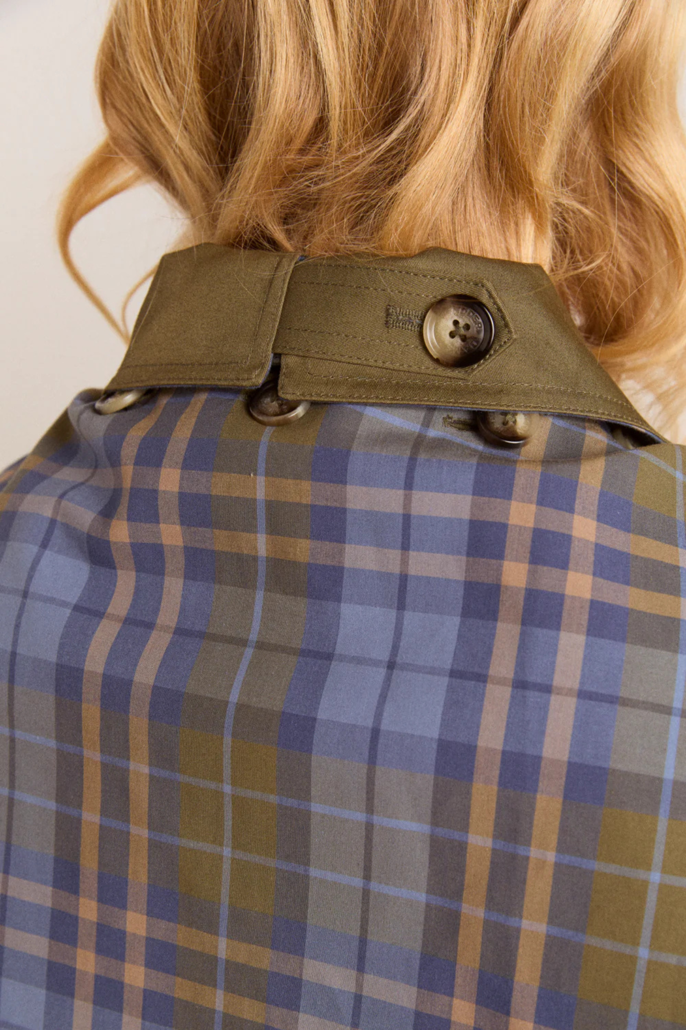 JERRY CROP TRENCH COAT - OLIVE