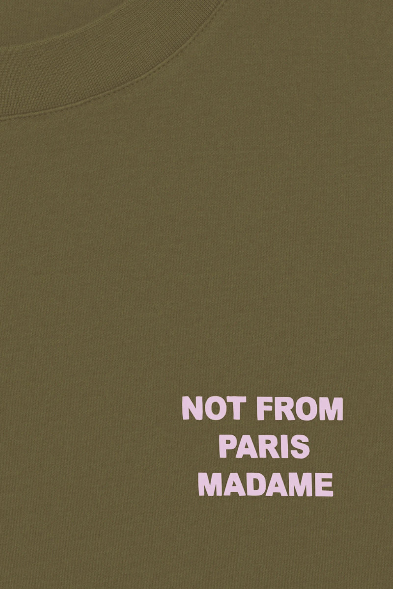 LE T-SHIRT SLOGAN - KHAKI
