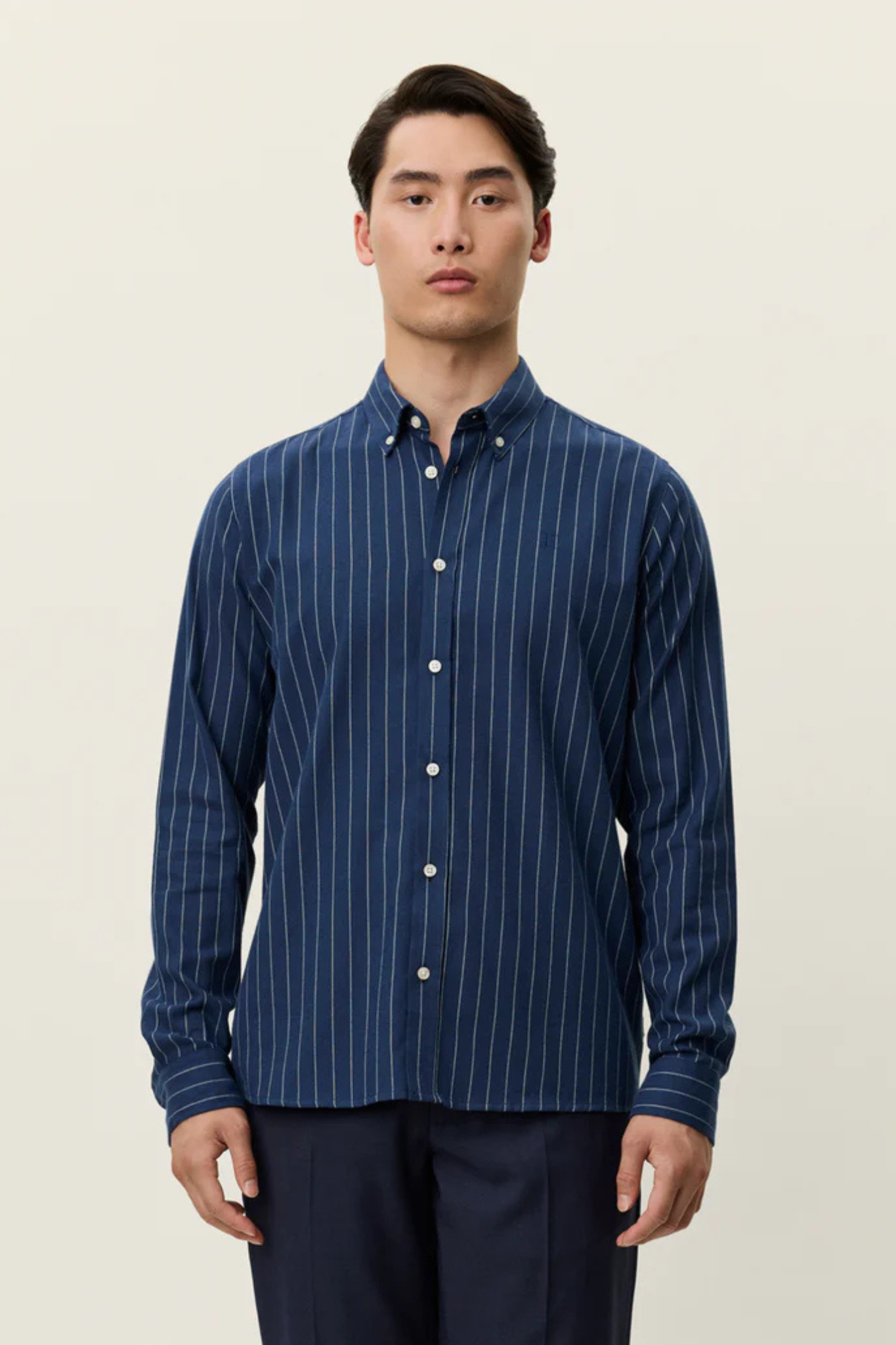 DESERT REG STRIPE SHIRT - DARK NAVY