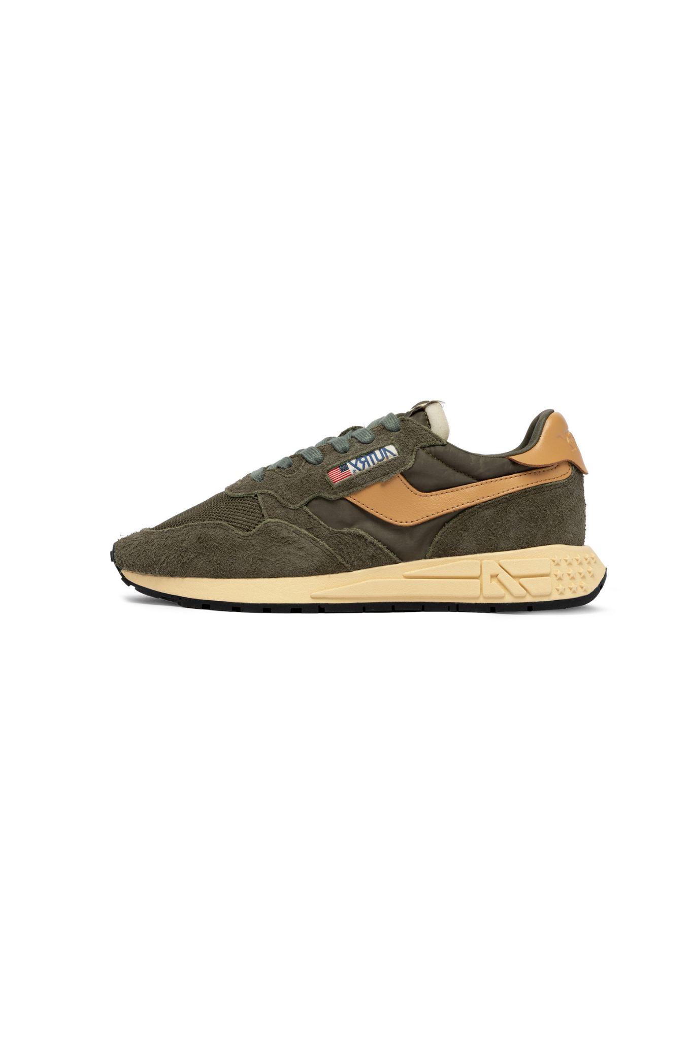 WWLM-UT44 - REELWIND LOW MEN SNEAKERS - SUEDE/NET KHA/TAFFY