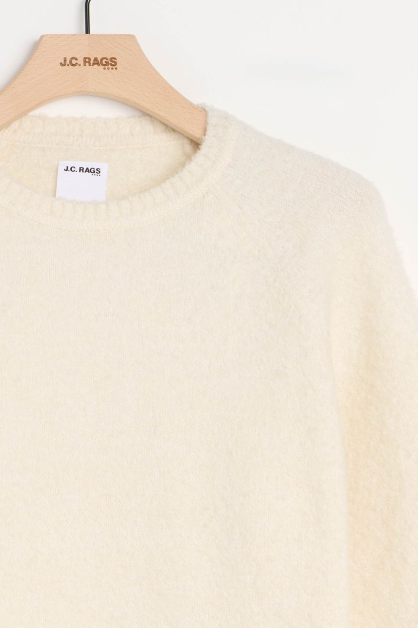 RONDE HALS BUCK KNIT - COCONUT MILK