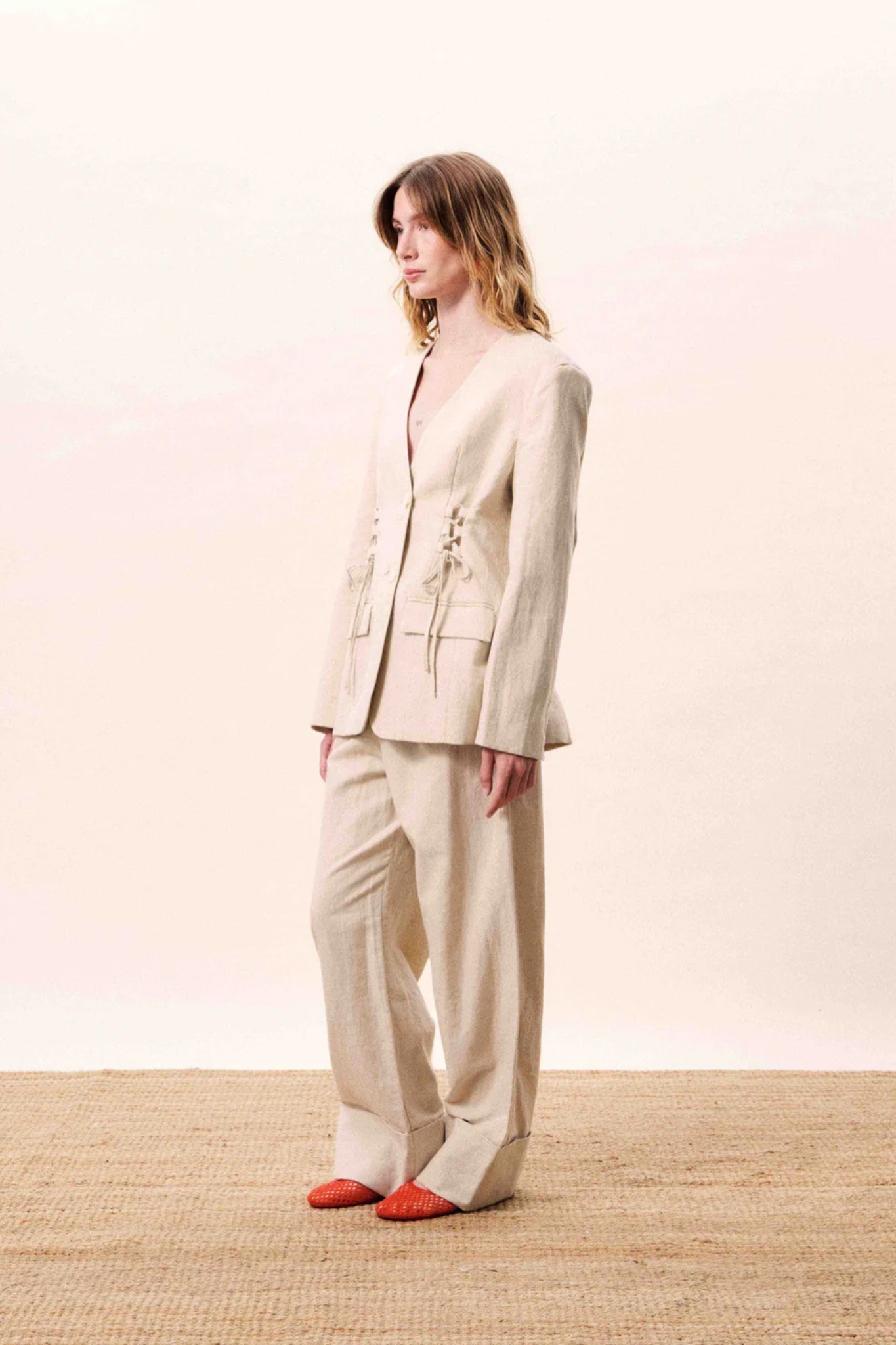 JUNCUS PANTS - CREAM