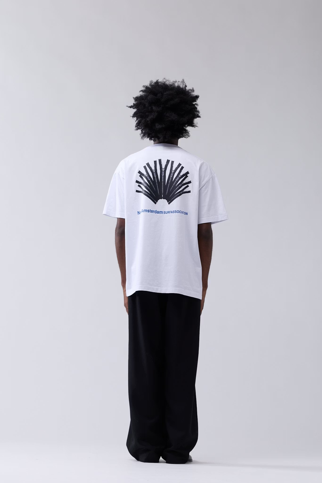 BACK ZIP T-SHIRT - WHITE