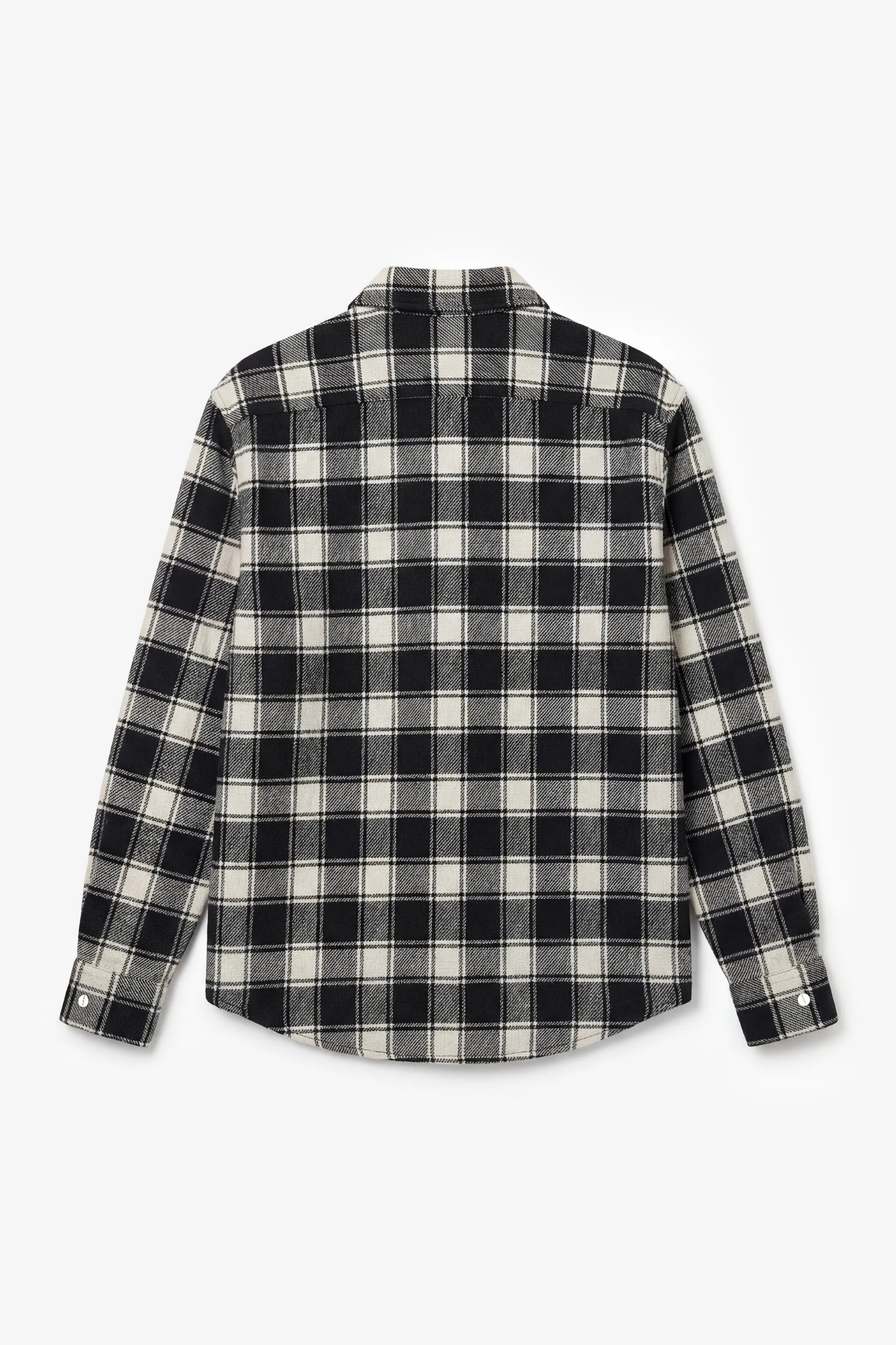FLANEL OVERSHIRT - BLACK