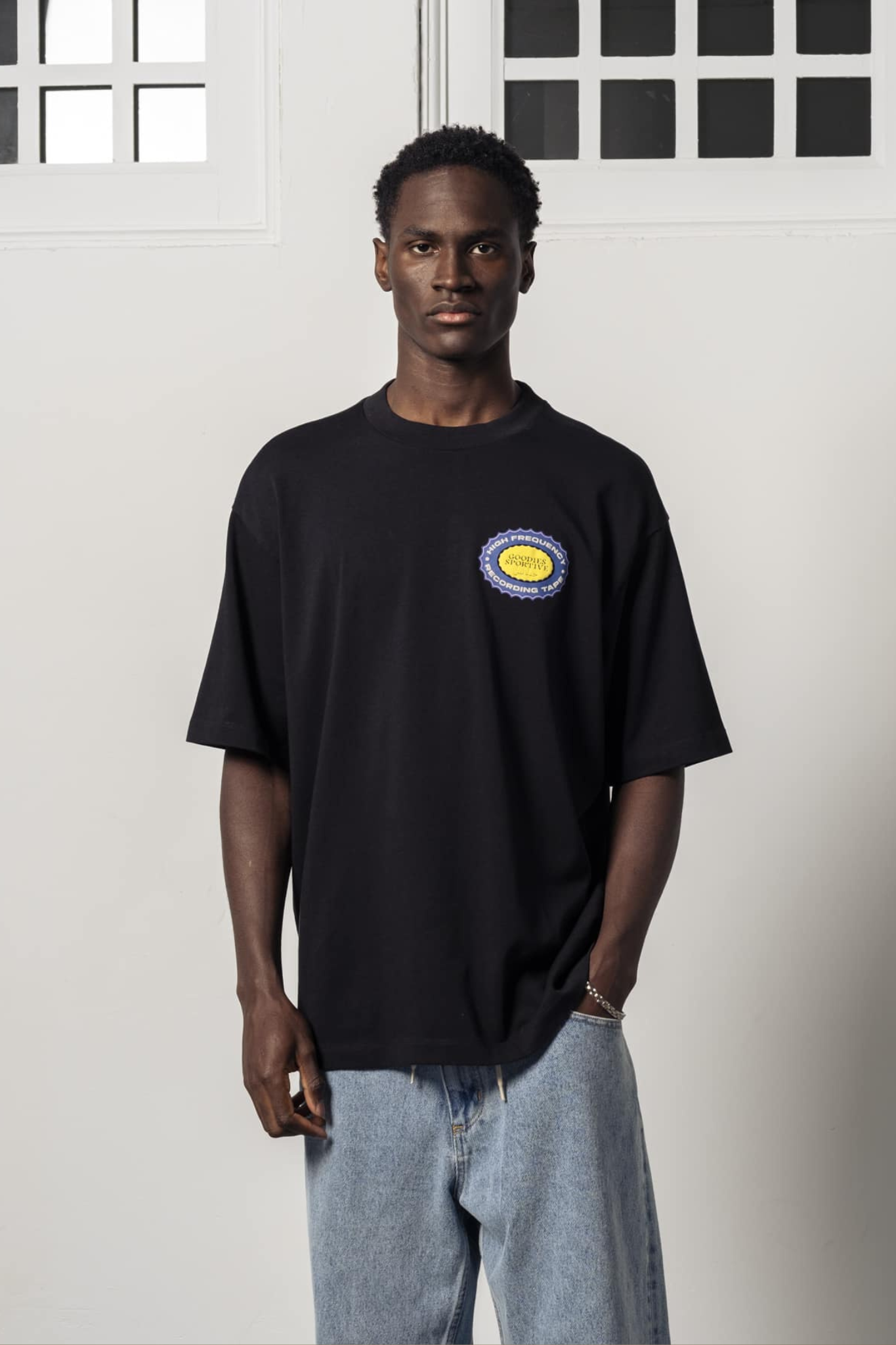 RECORDING TAPE T-SHIRT - BLACK