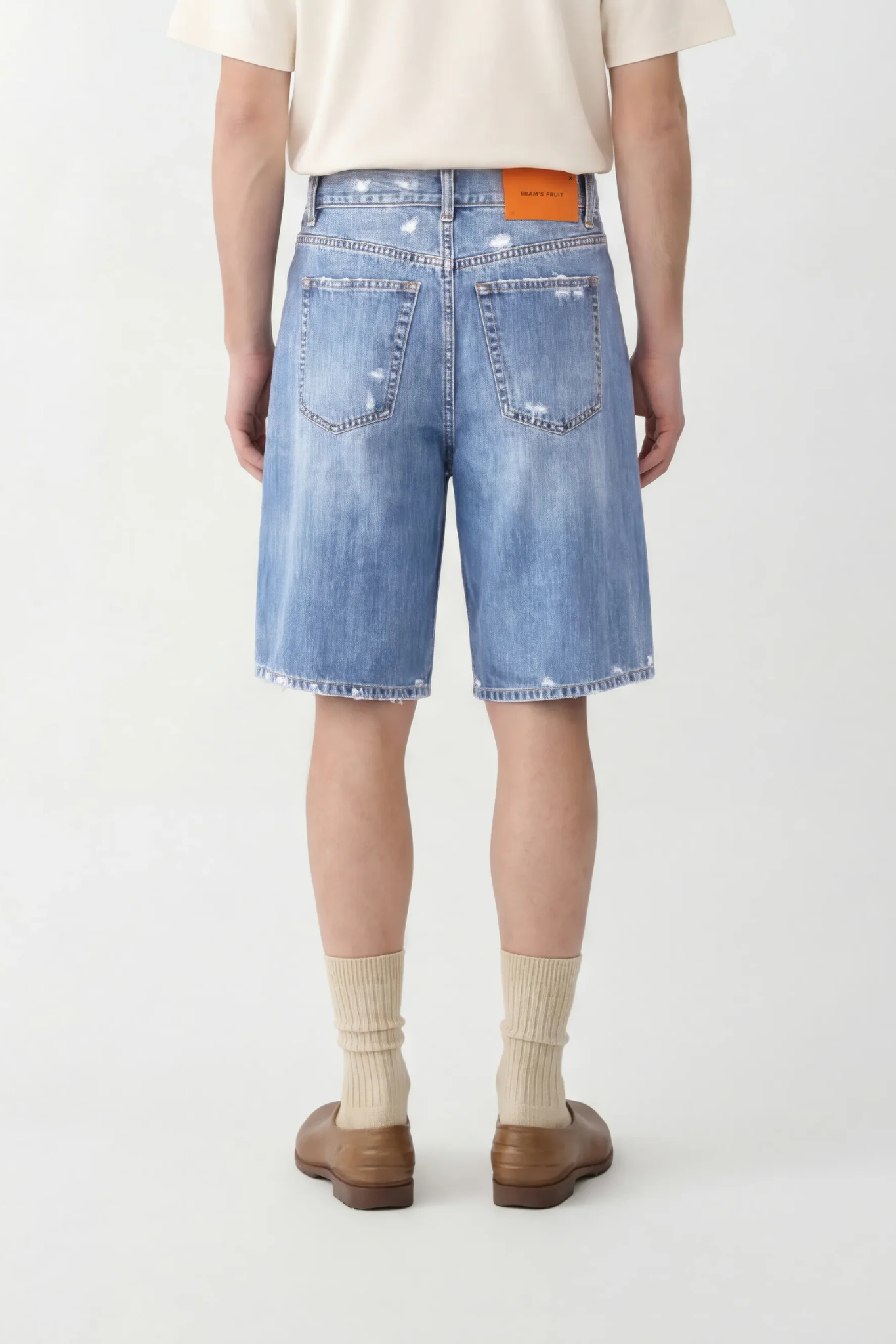 DENIM SHORTS - WASHED INDIGO
