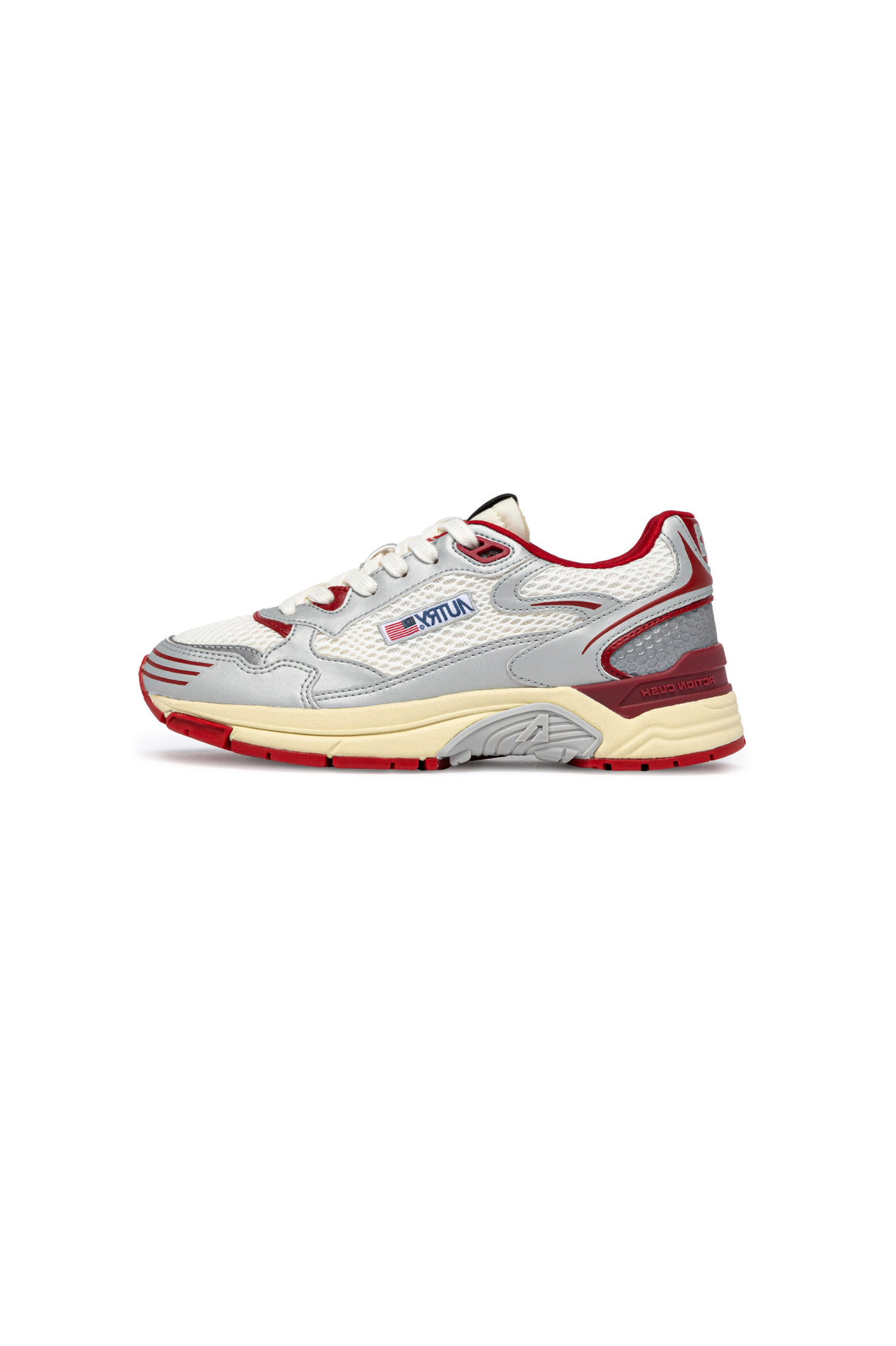 HYLW-MV01 - HYPERWAY LOW WOMEN SNEAKERS - MESH/MIR SILV/RED
