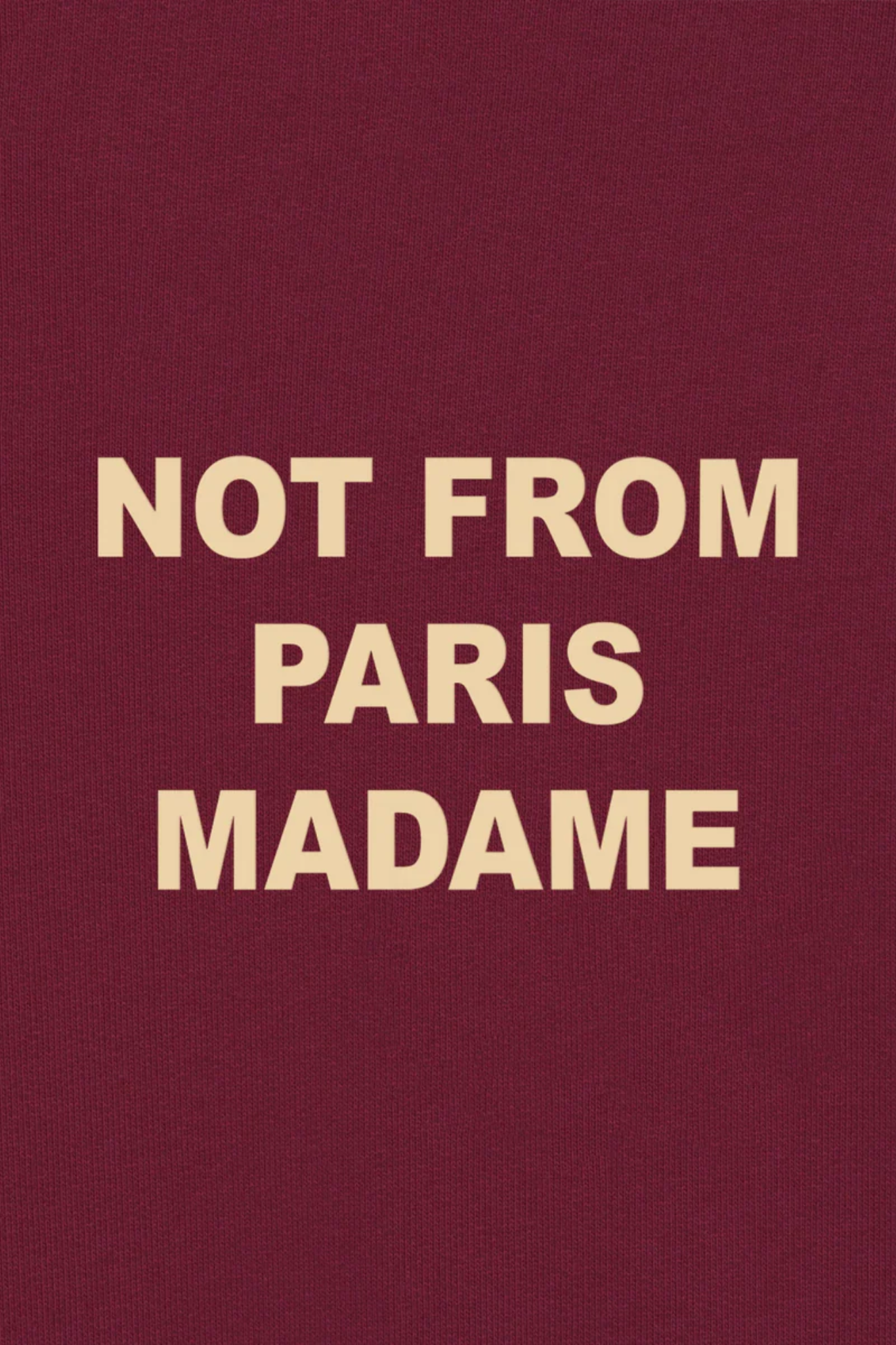 LE SWEATSHIRT SLOGAN - WINE