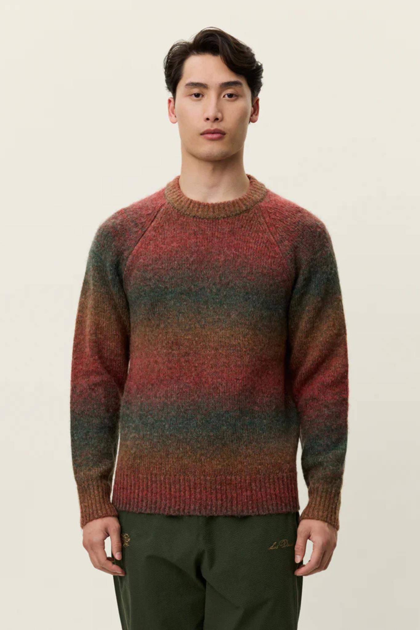 BRAD GRADIENT KNIT JUMPER - DARK CLAY ORANGE