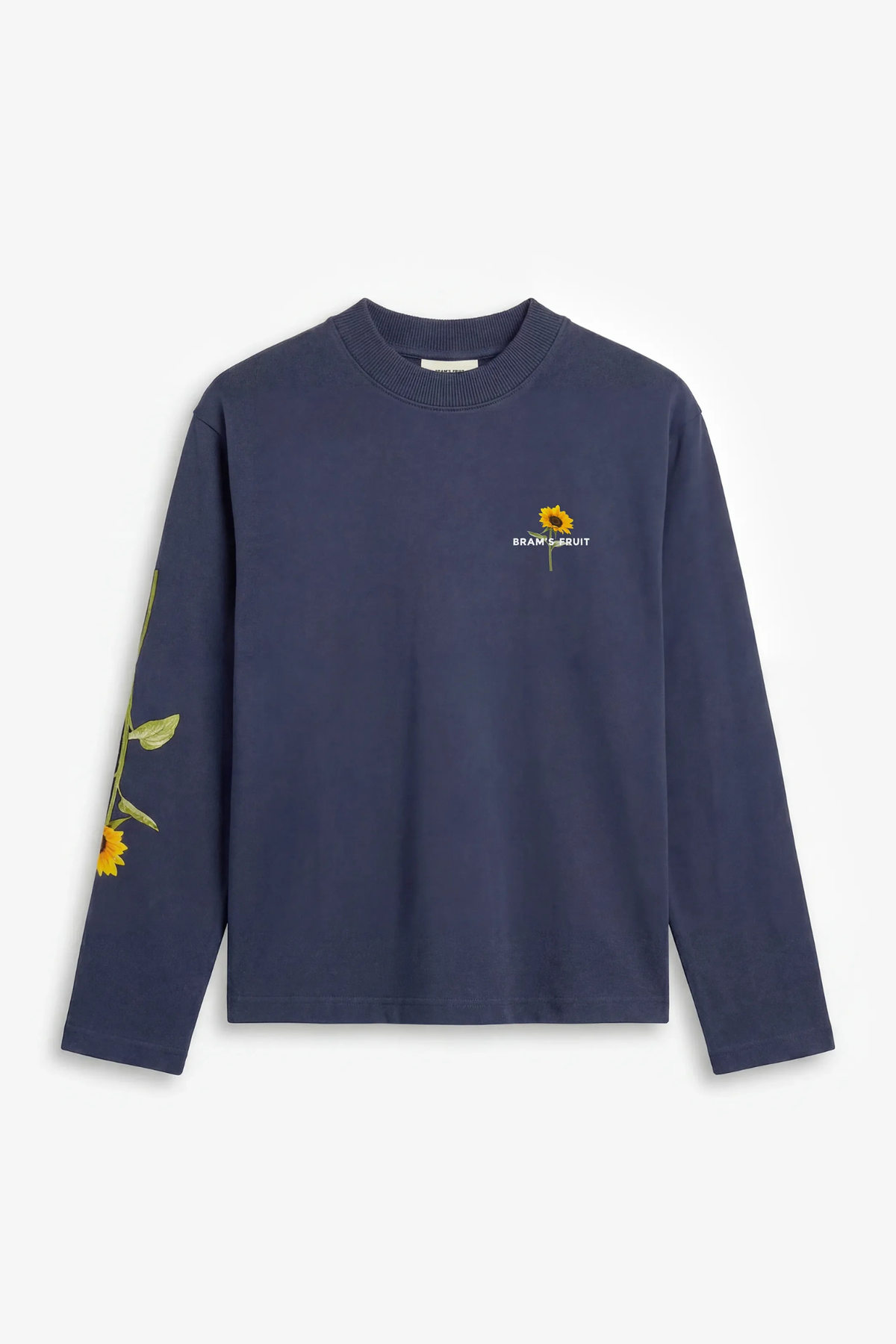SUNFLOWER LONGSLEEVE T-SHIRT - MIDNIGHT BLUE