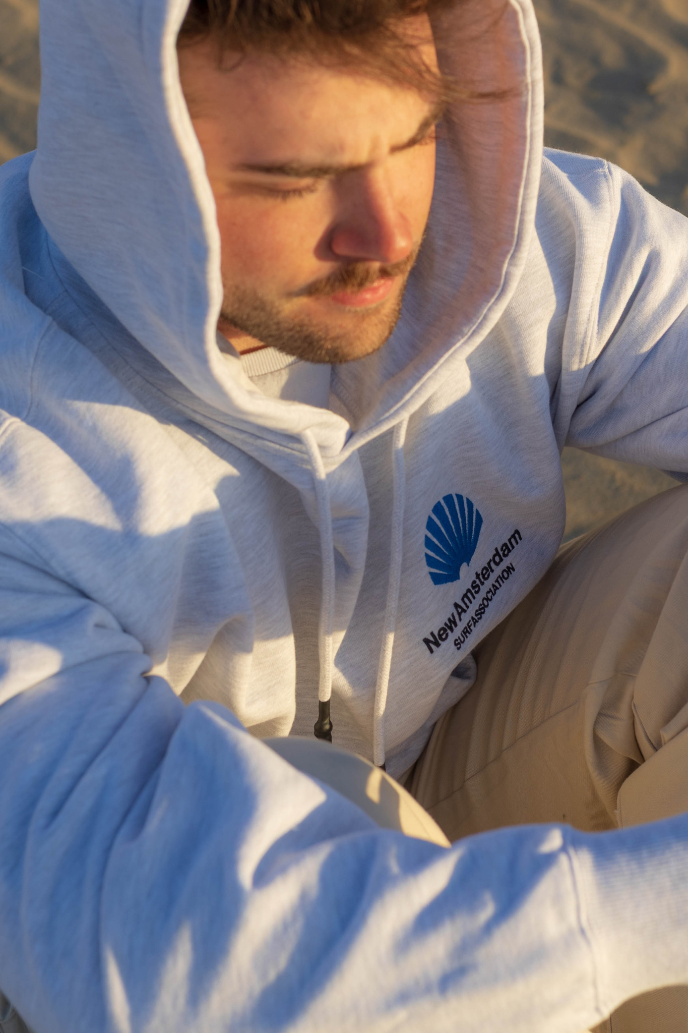 LOGO HOODIE - GREY MELANGE