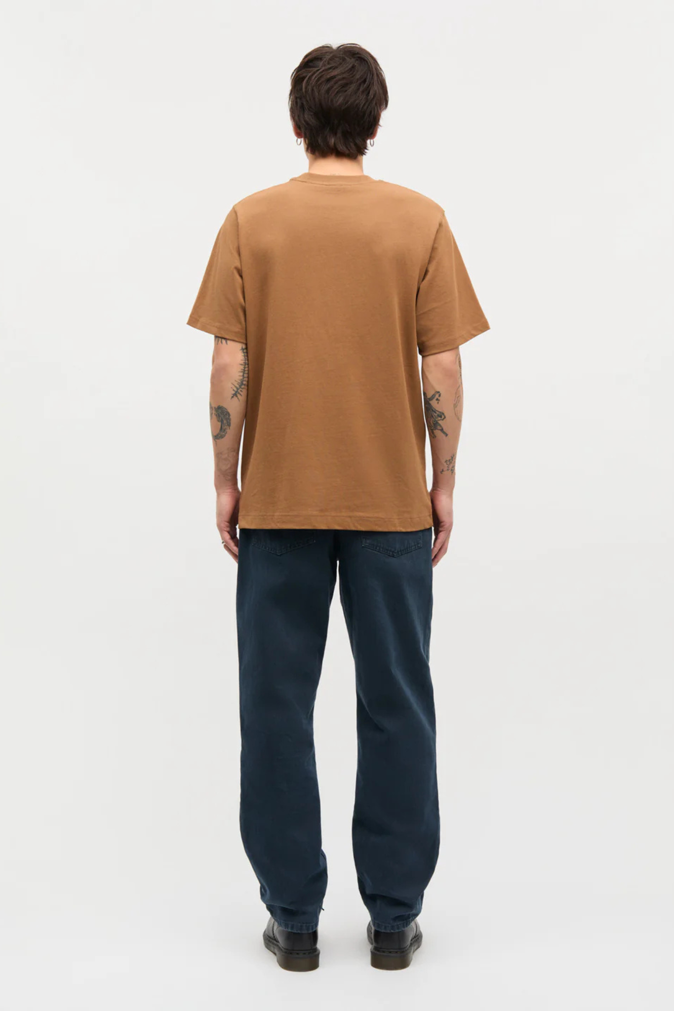 COTTON JERSEY FRODE LOGO TEE - ERMINE
